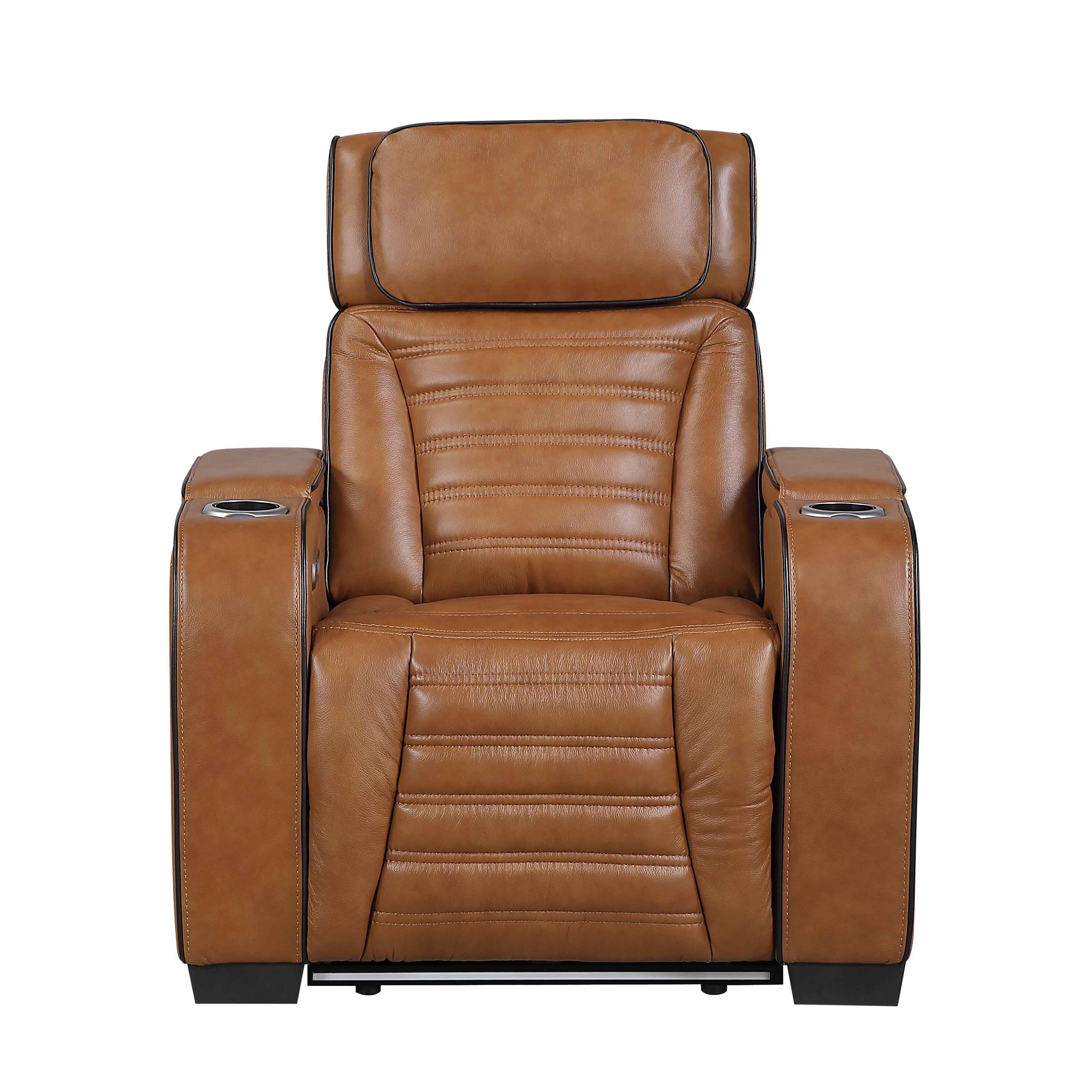 Cyber Brown 3-Piece Power Reclining Living Room Set - Image 17