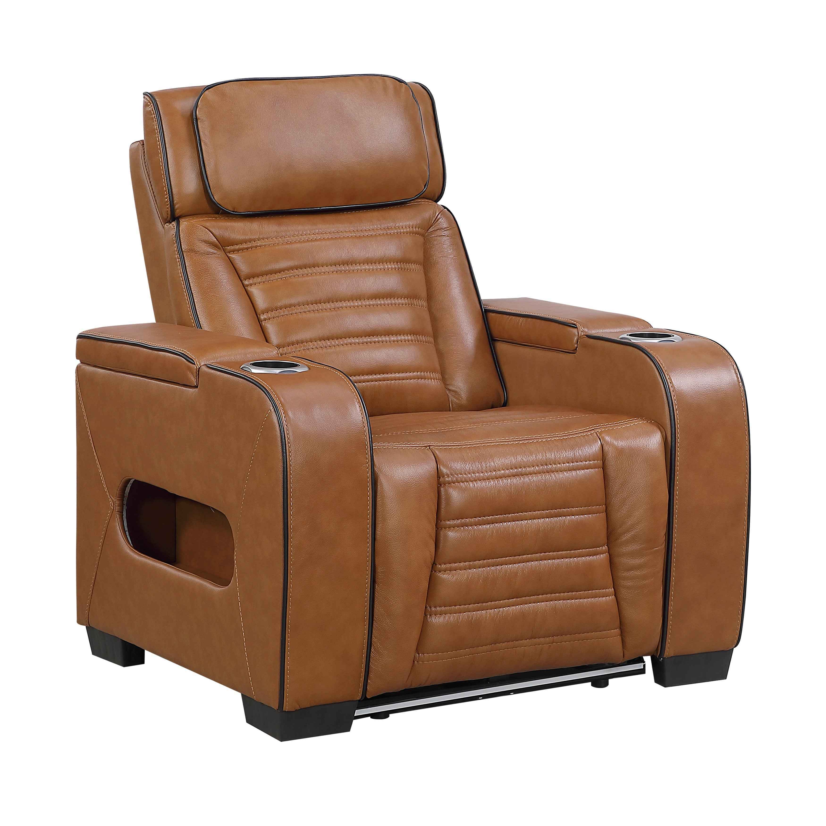 Cyber Brown 3-Piece Power Reclining Living Room Set - Image 18