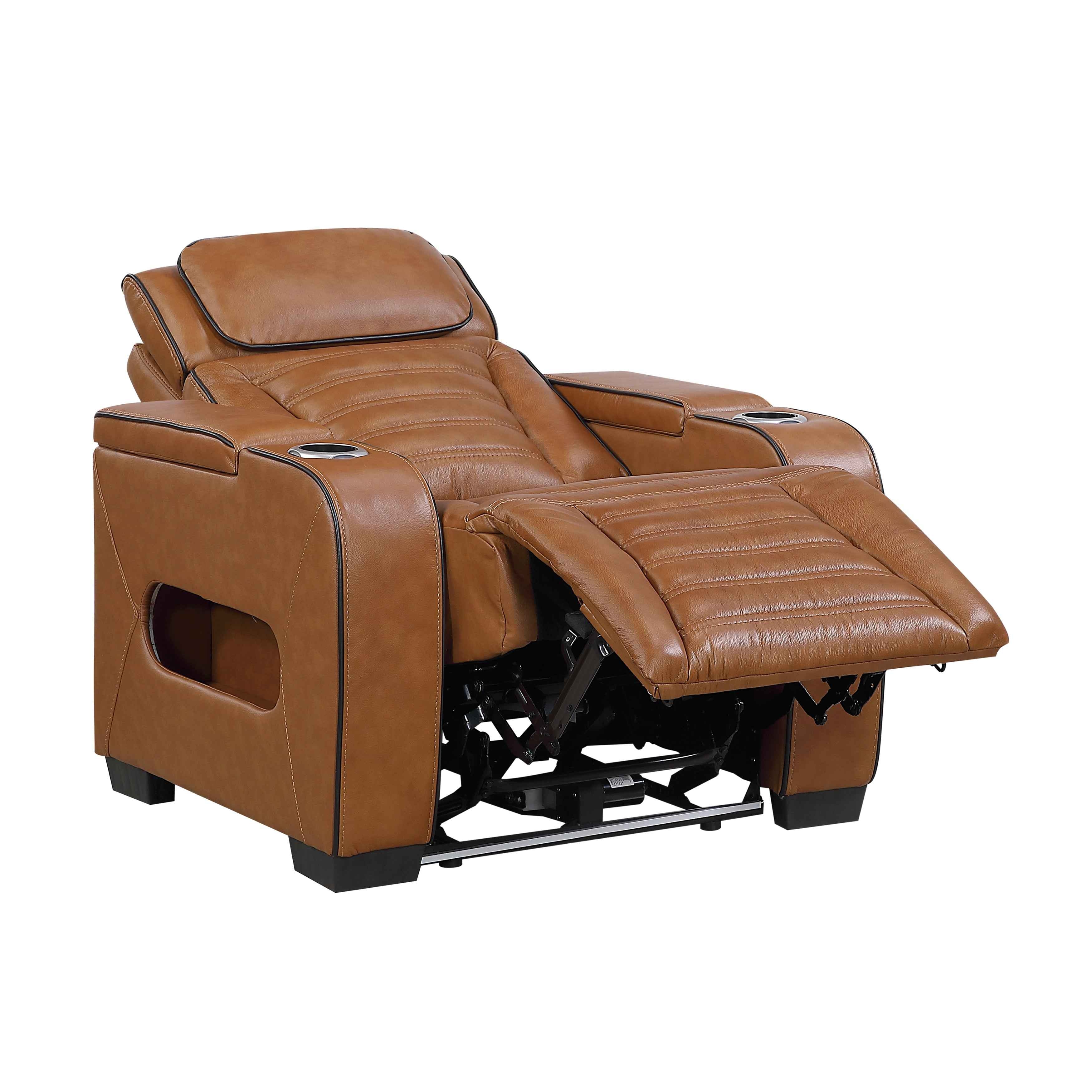 Cyber Brown 3-Piece Power Reclining Living Room Set - Image 22