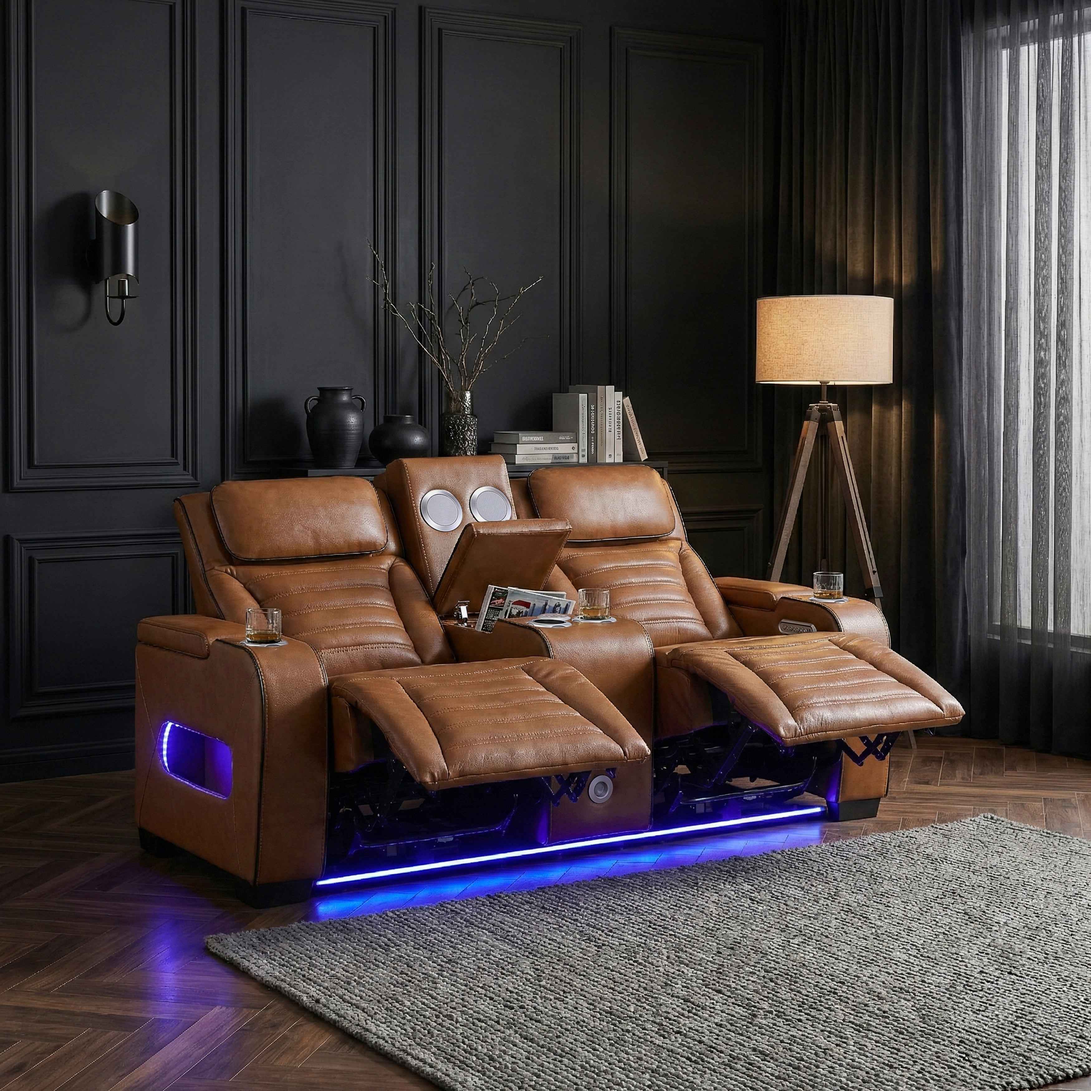 Cyber Brown 3-Piece Power Reclining Living Room Set - Image 31