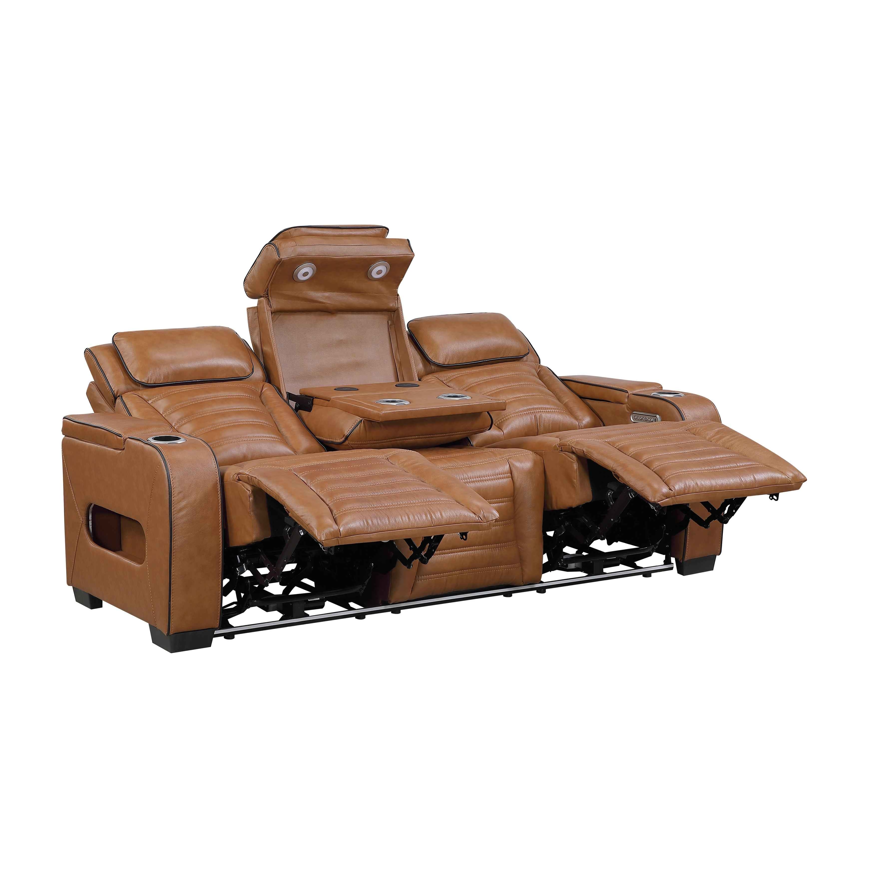 Cyber Brown Power Reclining Living Room Set - Image 6