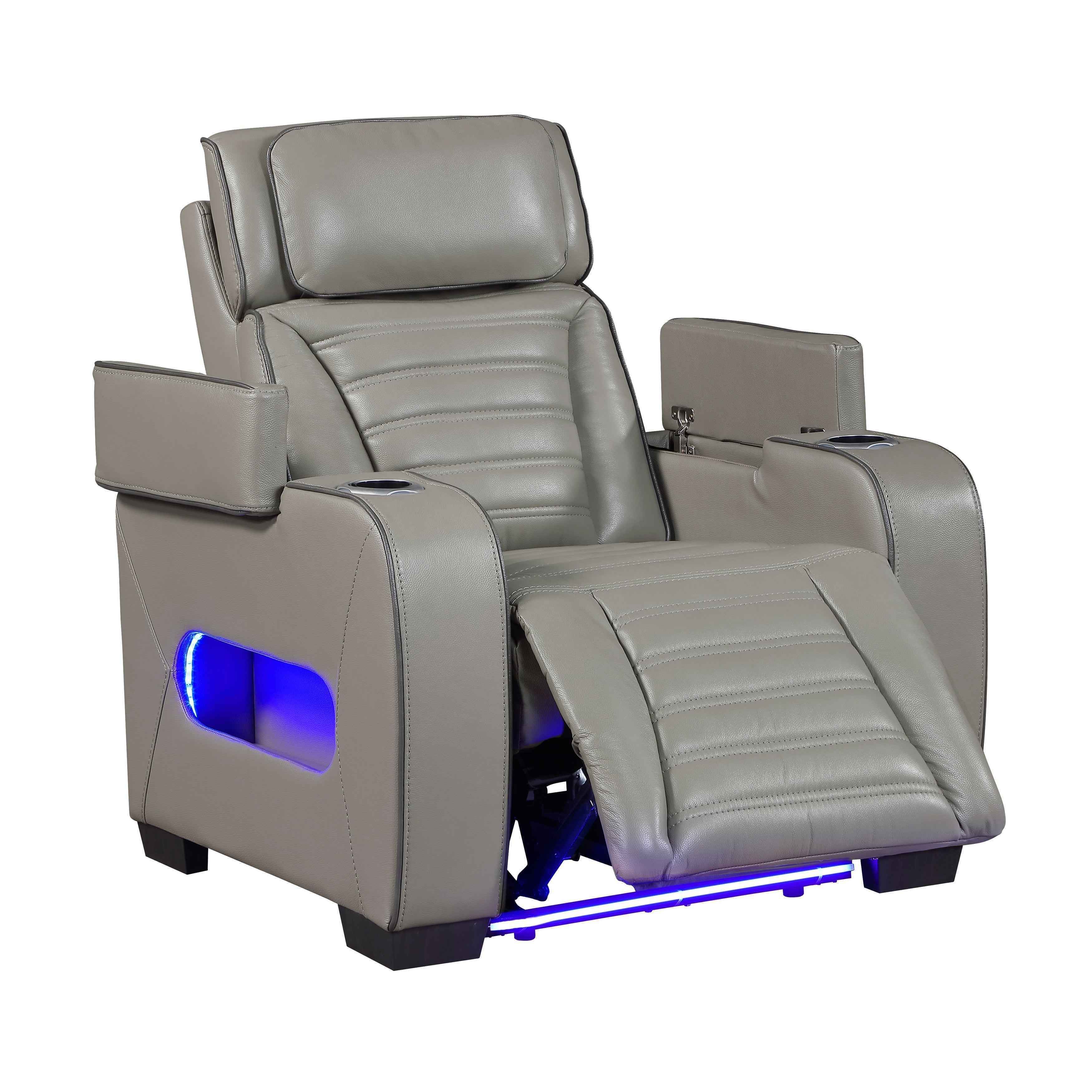 Cyber Gray 3-Piece Power Reclining Living Room Set - Image 25