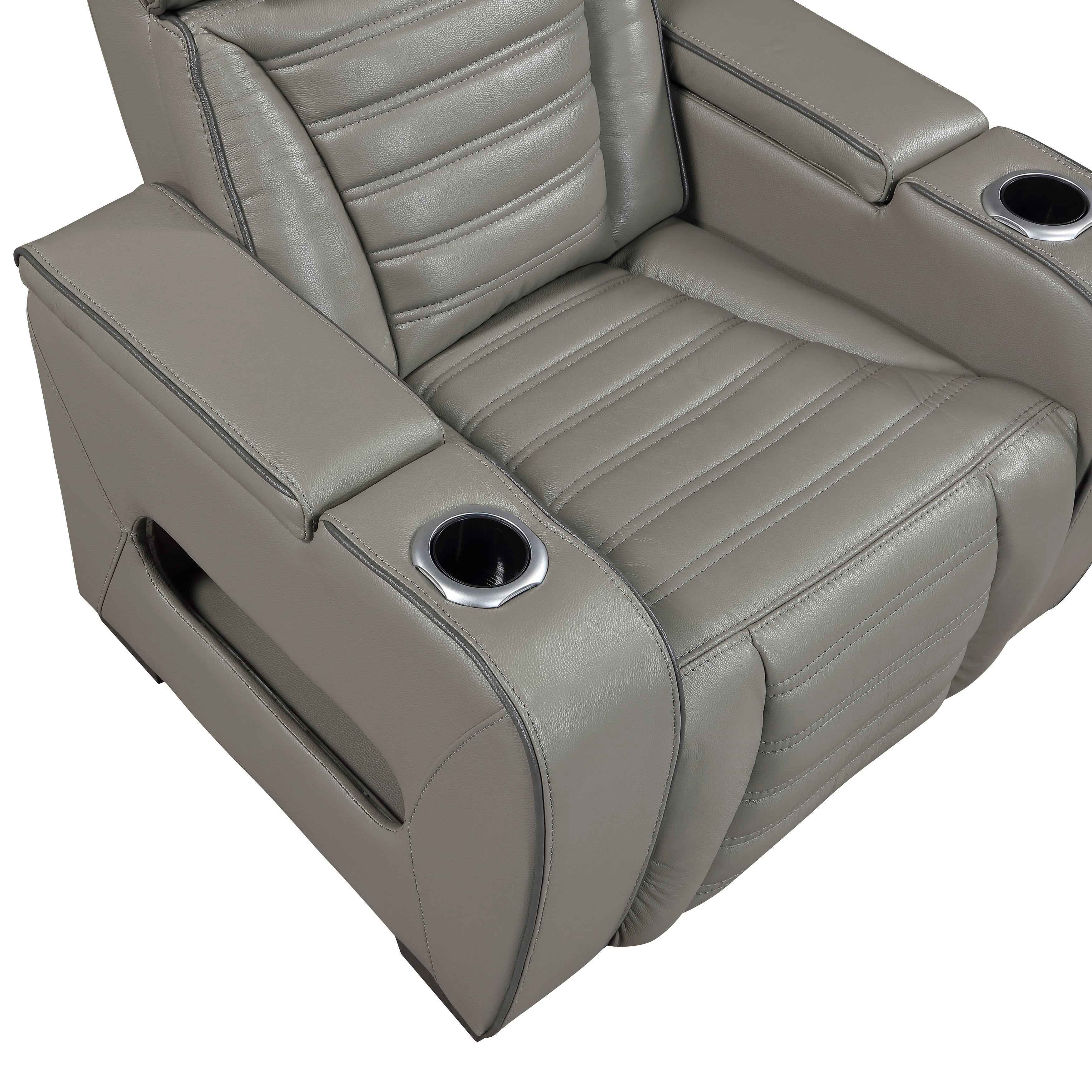 Cyber Gray 3-Piece Power Reclining Living Room Set - Image 29