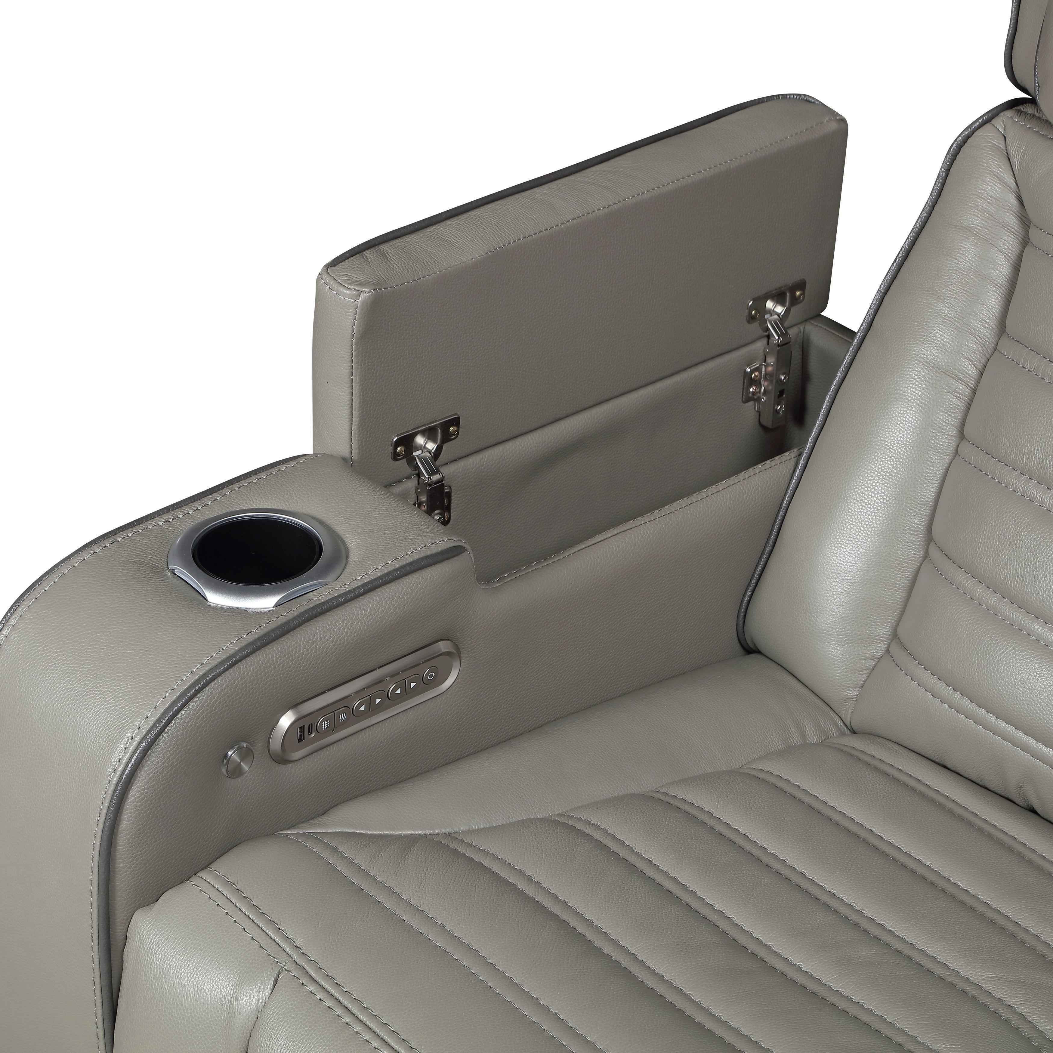 Cyber Gray 3-Piece Power Reclining Living Room Set - Image 30