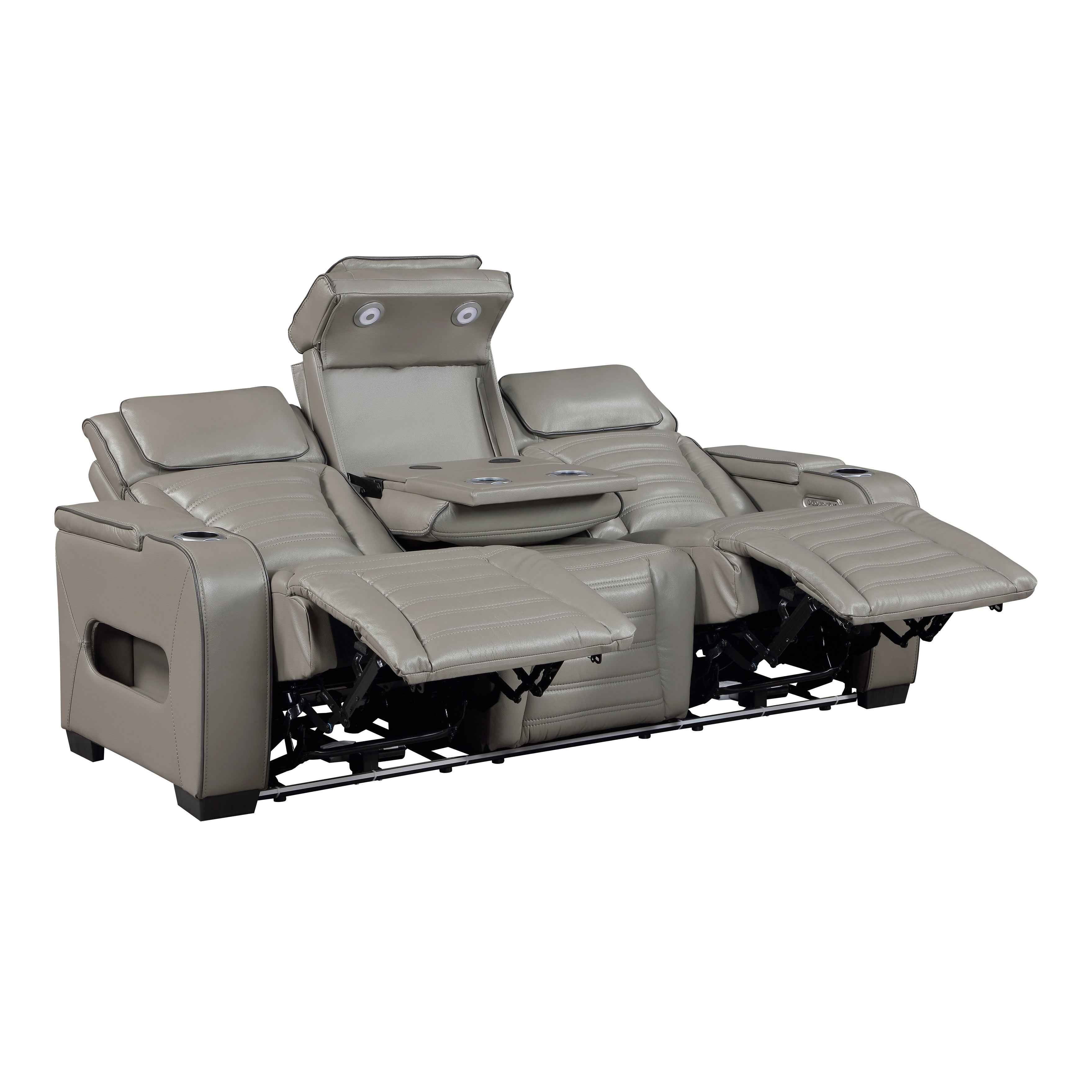 Cyber Gray 3-Piece Power Reclining Living Room Set - Image 7