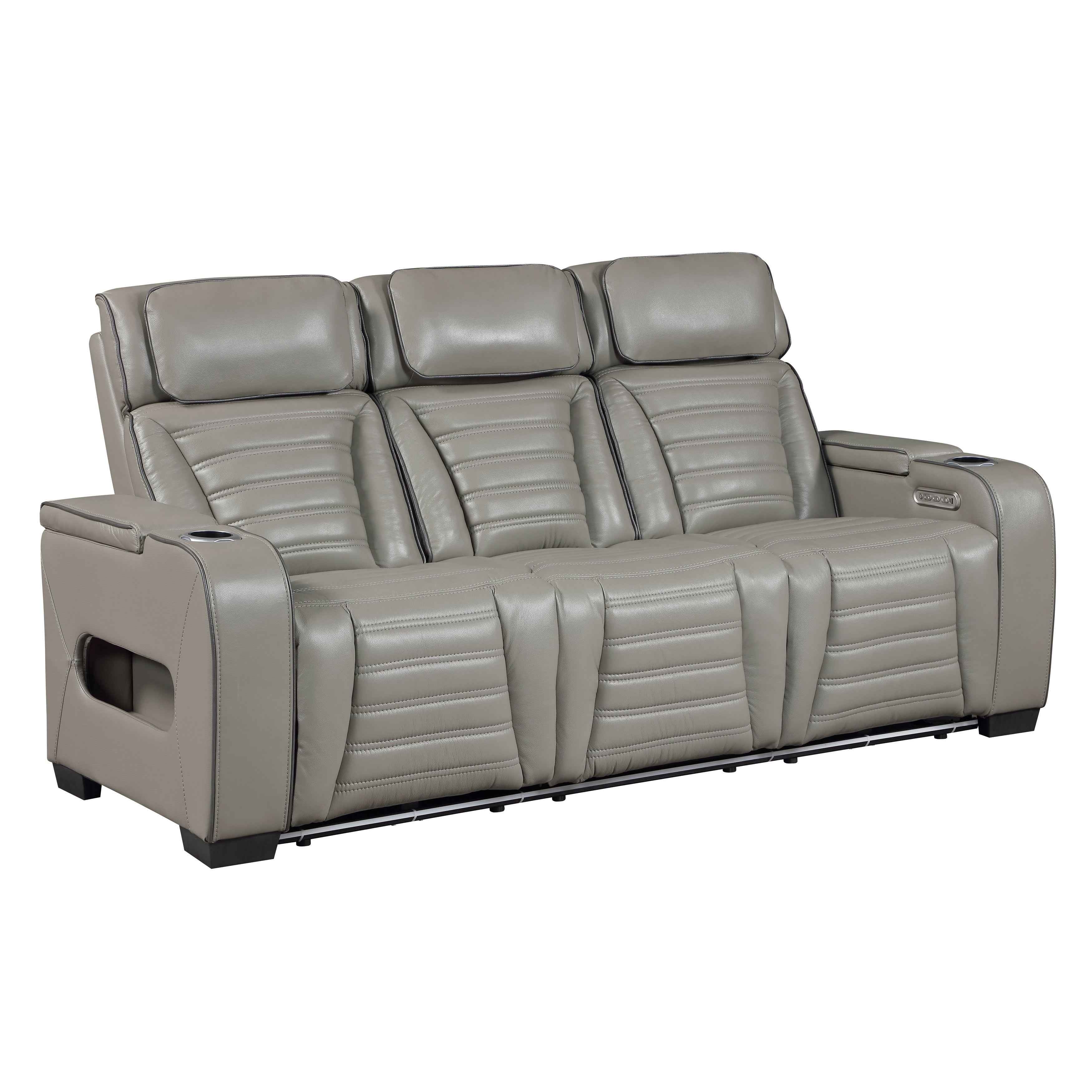 Cyber Gray Power Reclining Living Room Set - Image 4