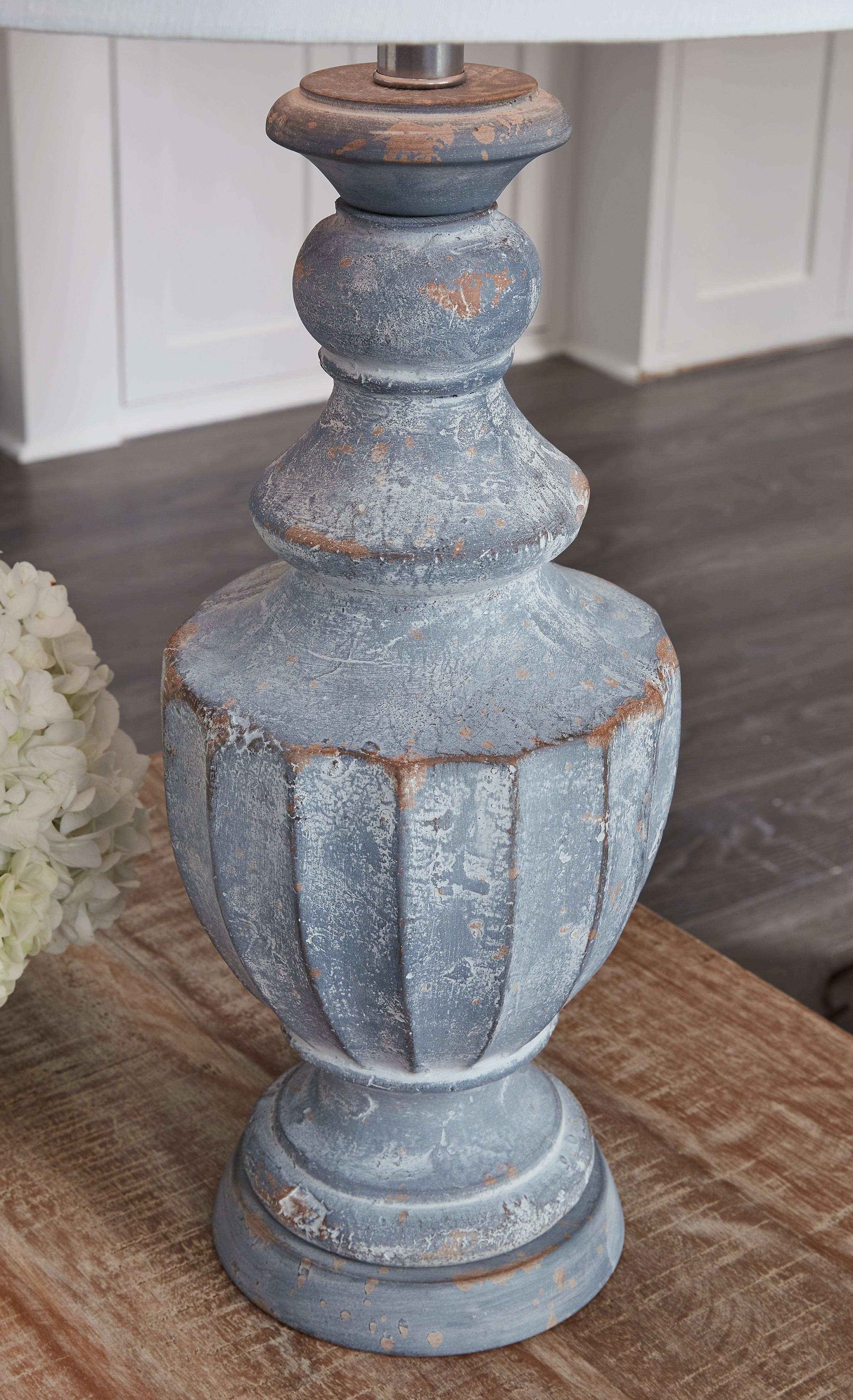 Cylerick Antique Blue Table Lamp - Image 3