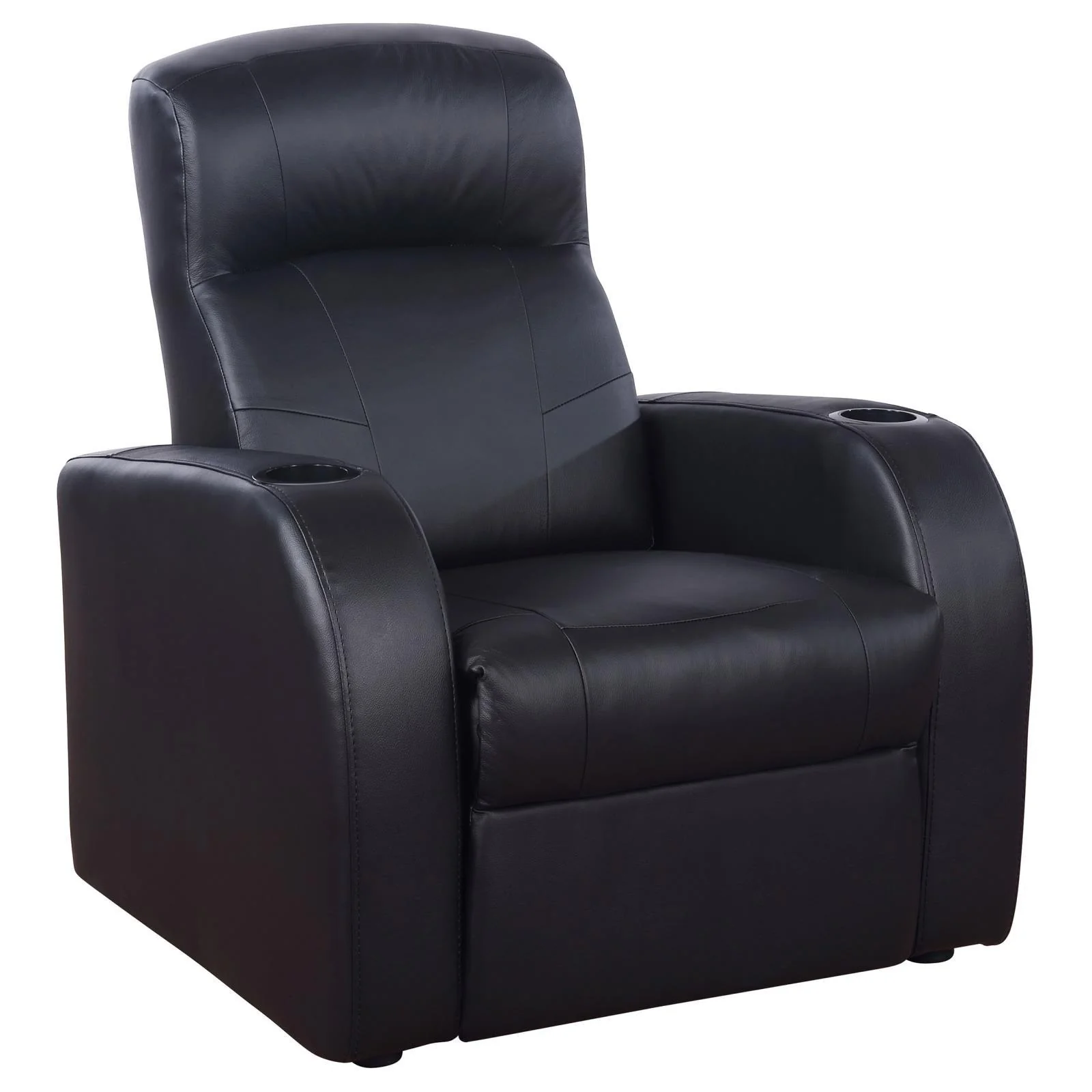 Cyrus Black Home Theater Upholstered Recliner - Image 2