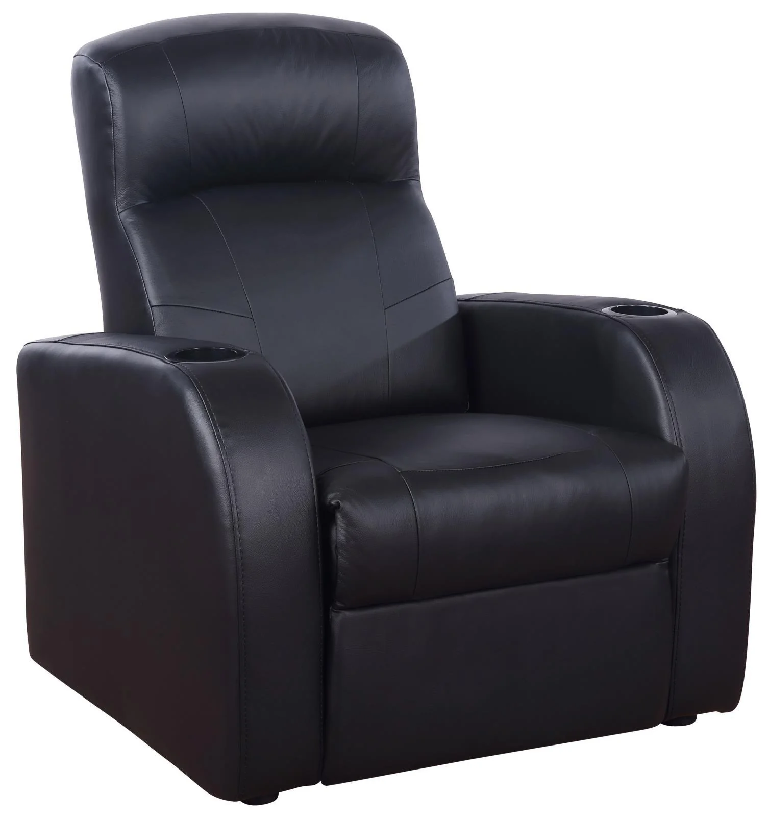 Cyrus Black Upholstered 7-Piece Reclining Living Room Set - Image 2