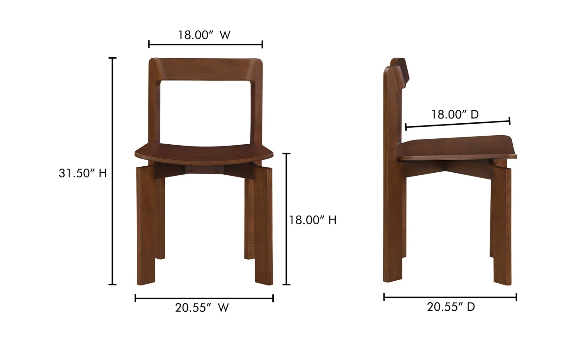 Daifuku Dining Chair Brown - Image 13