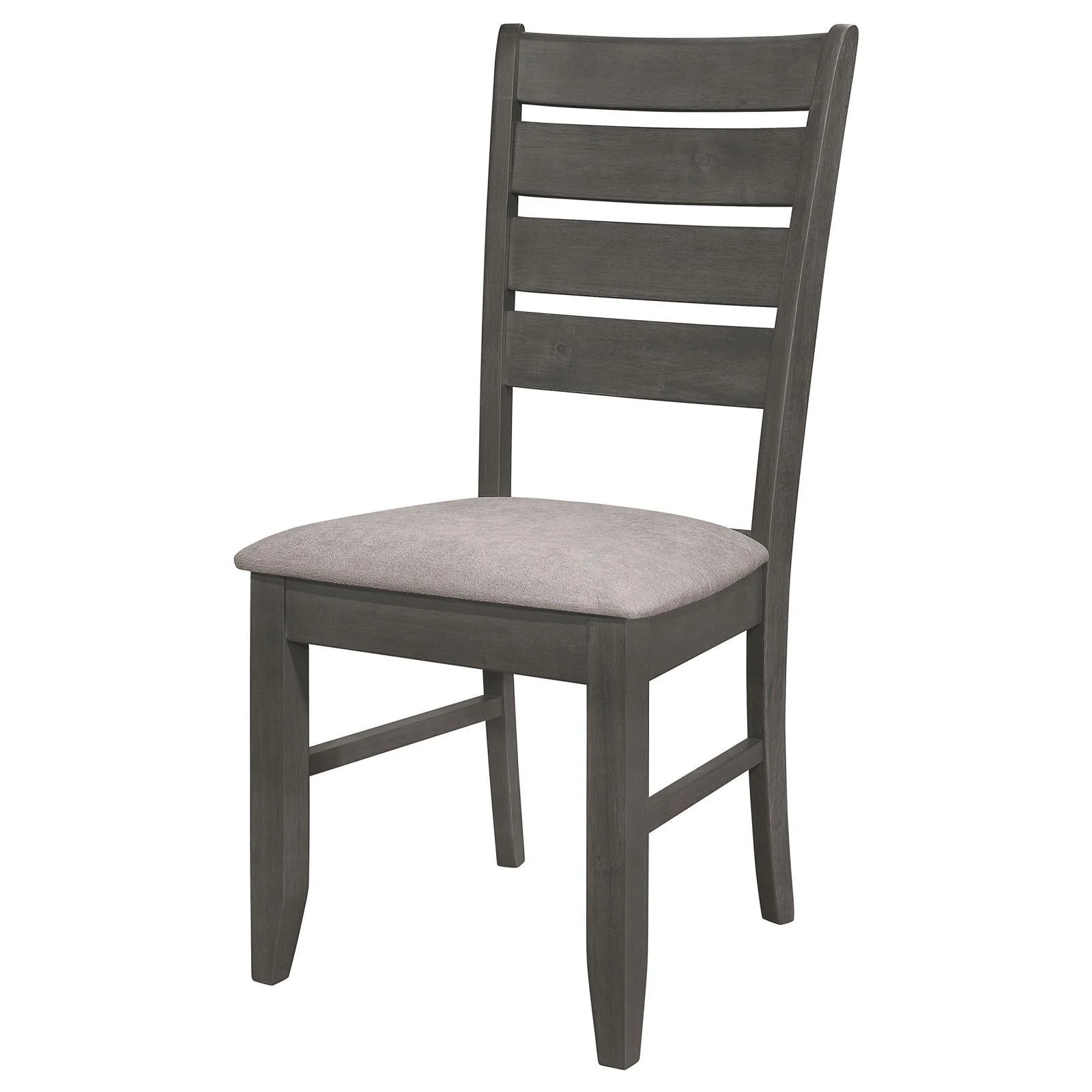 Dalila Gray/Dark Gray Ladder Back Side Chair, Set of 2 - Image 4