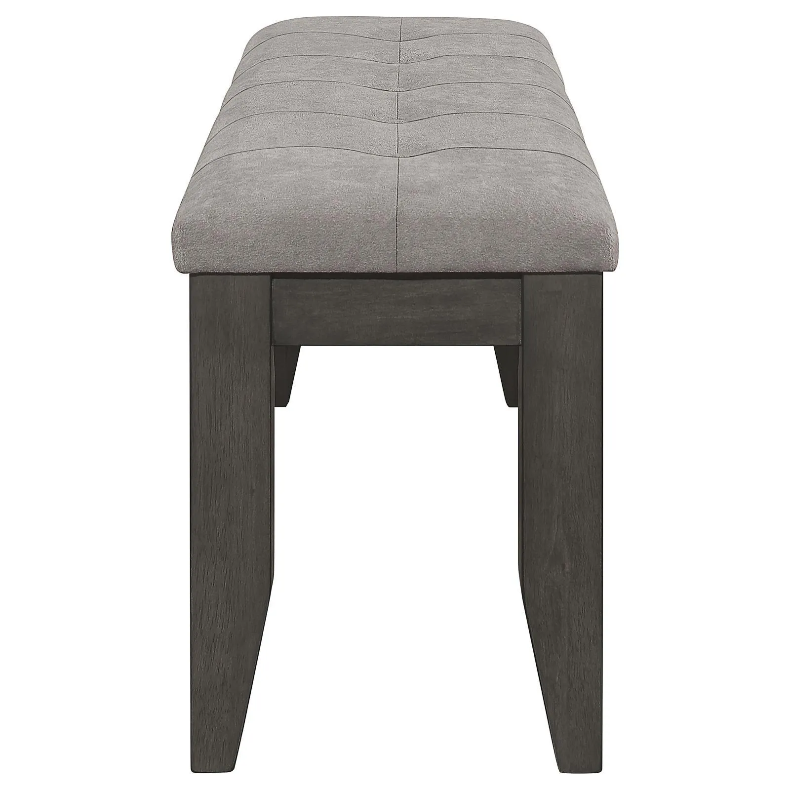 Dalila Gray/Dark Gray Padded Cushion Bench - Image 5