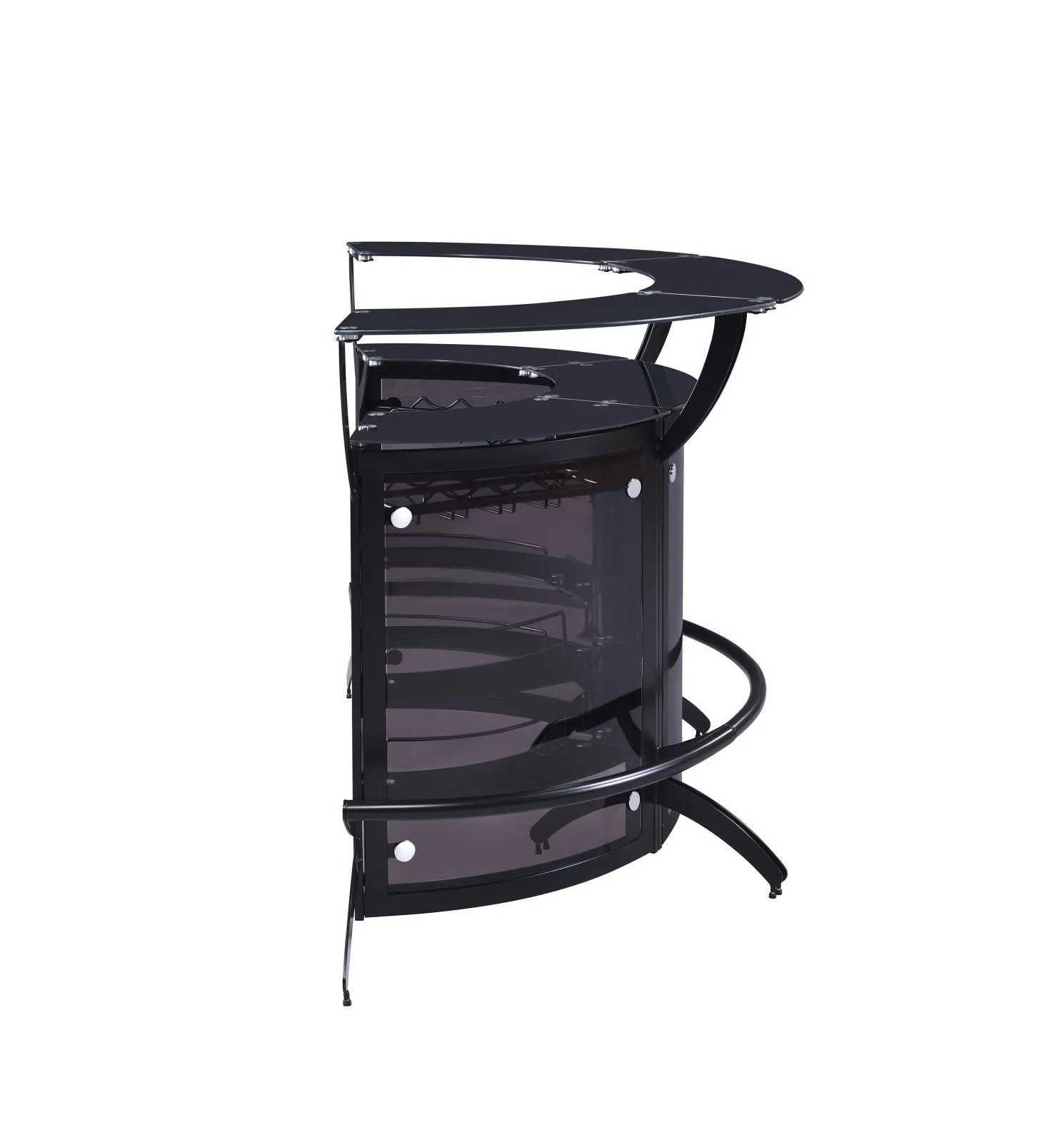 Dallas Smoke/Black Curved Bar Unit - Image 8