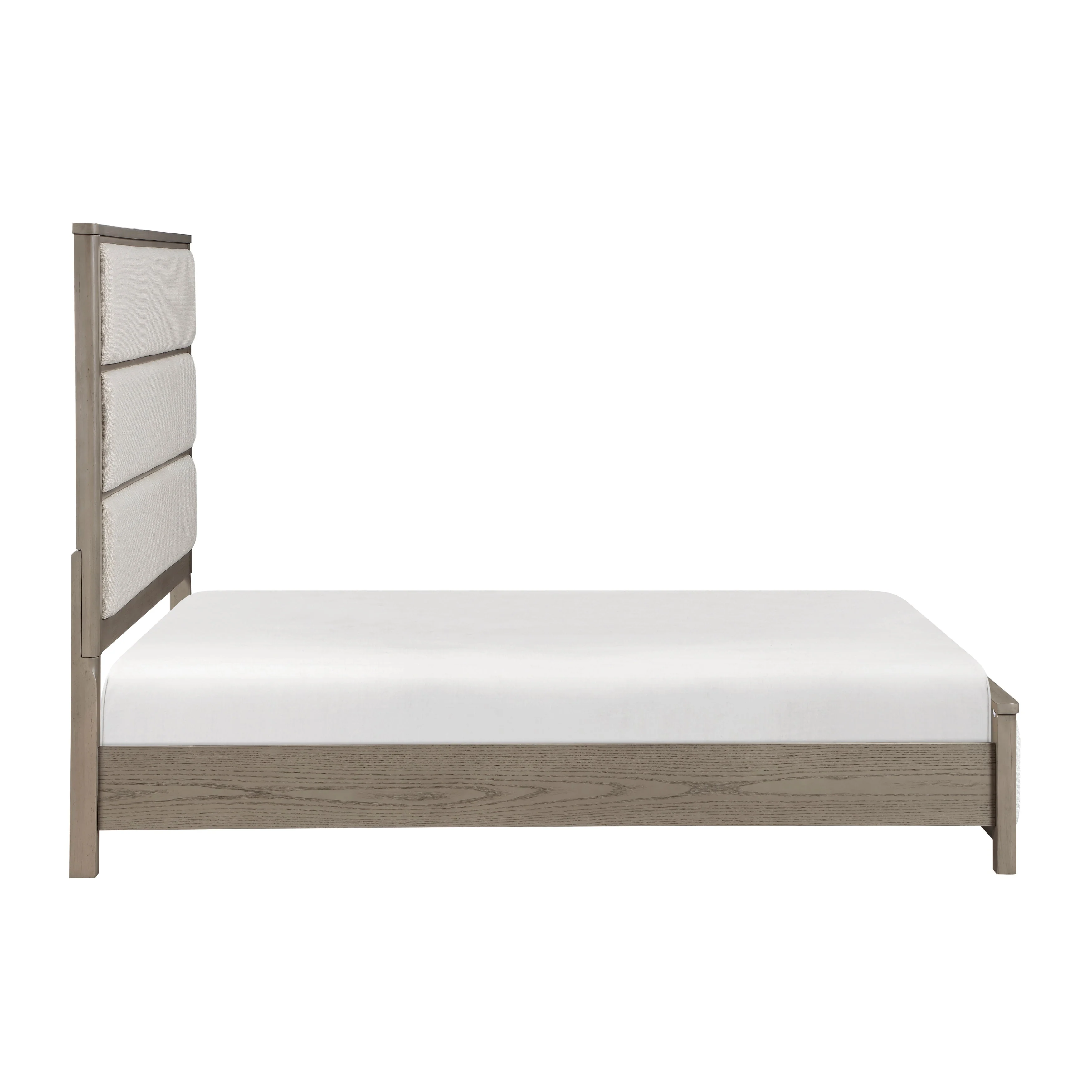Dalston Light Gray/Beige California King Bed - Image 4