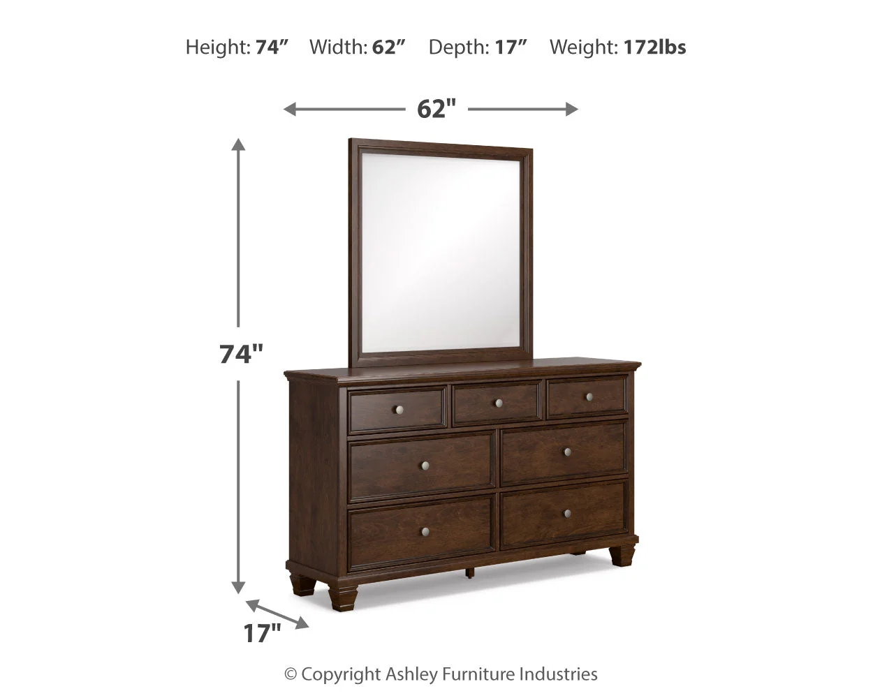 Danabrin Brown Panel Bedroom Set - Image 23