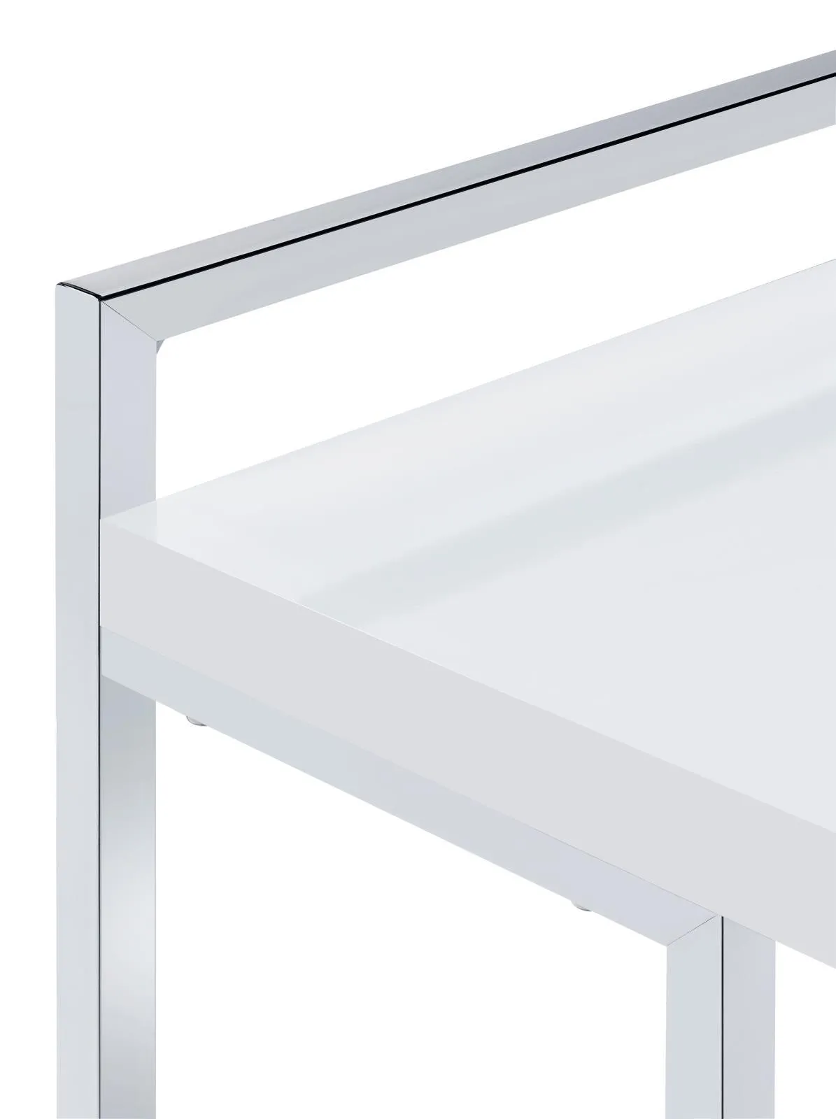 Dani Rectangular Snack Table with Metal Base - Image 5