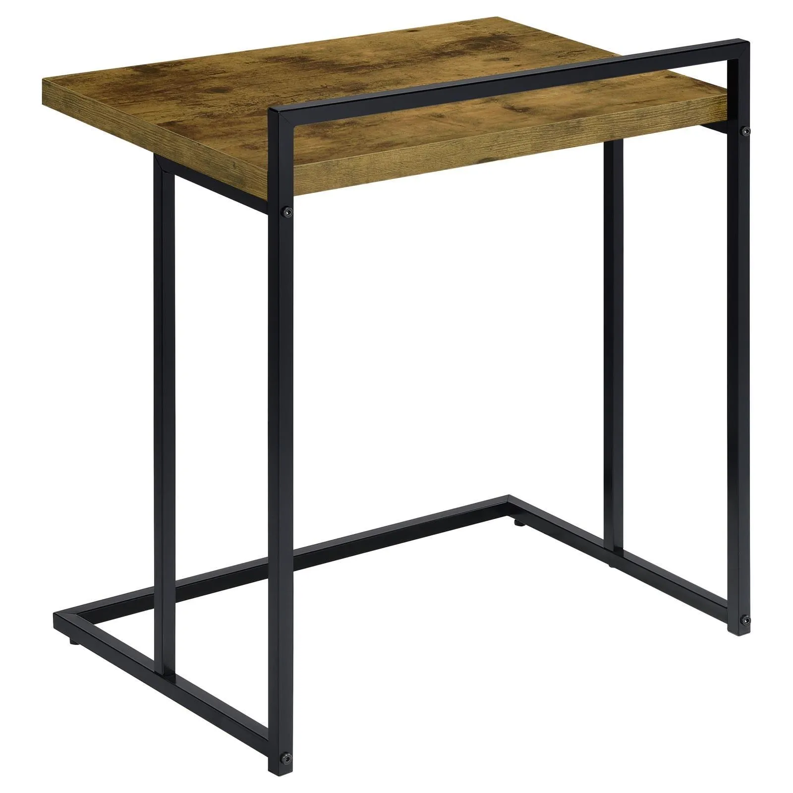 Dani Rectangular Snack Table with Metal Base - Image 3