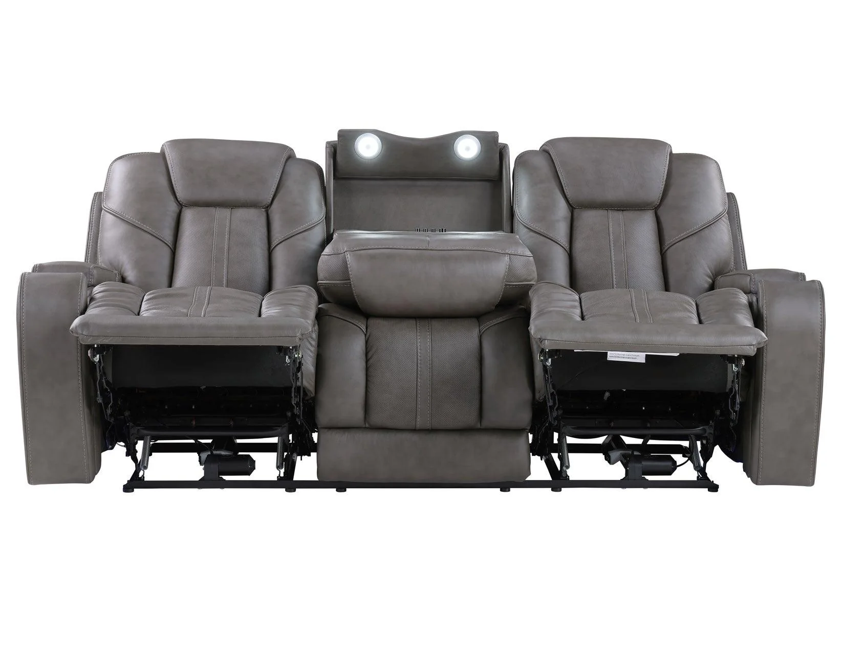 Daniel 3-Piece Triple Power Leather Manual Reclining Set - Image 12