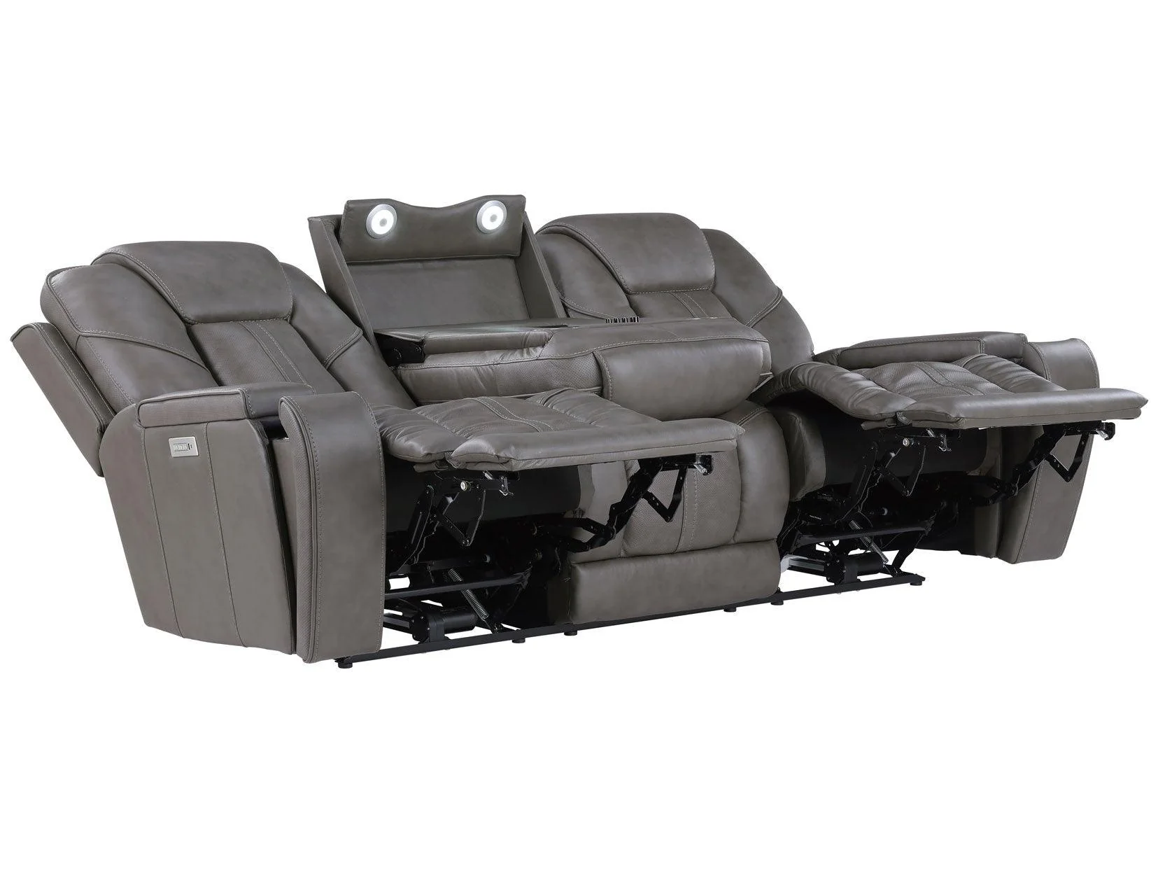 Daniel 3-Piece Triple Power Leather Manual Reclining Set - Image 13