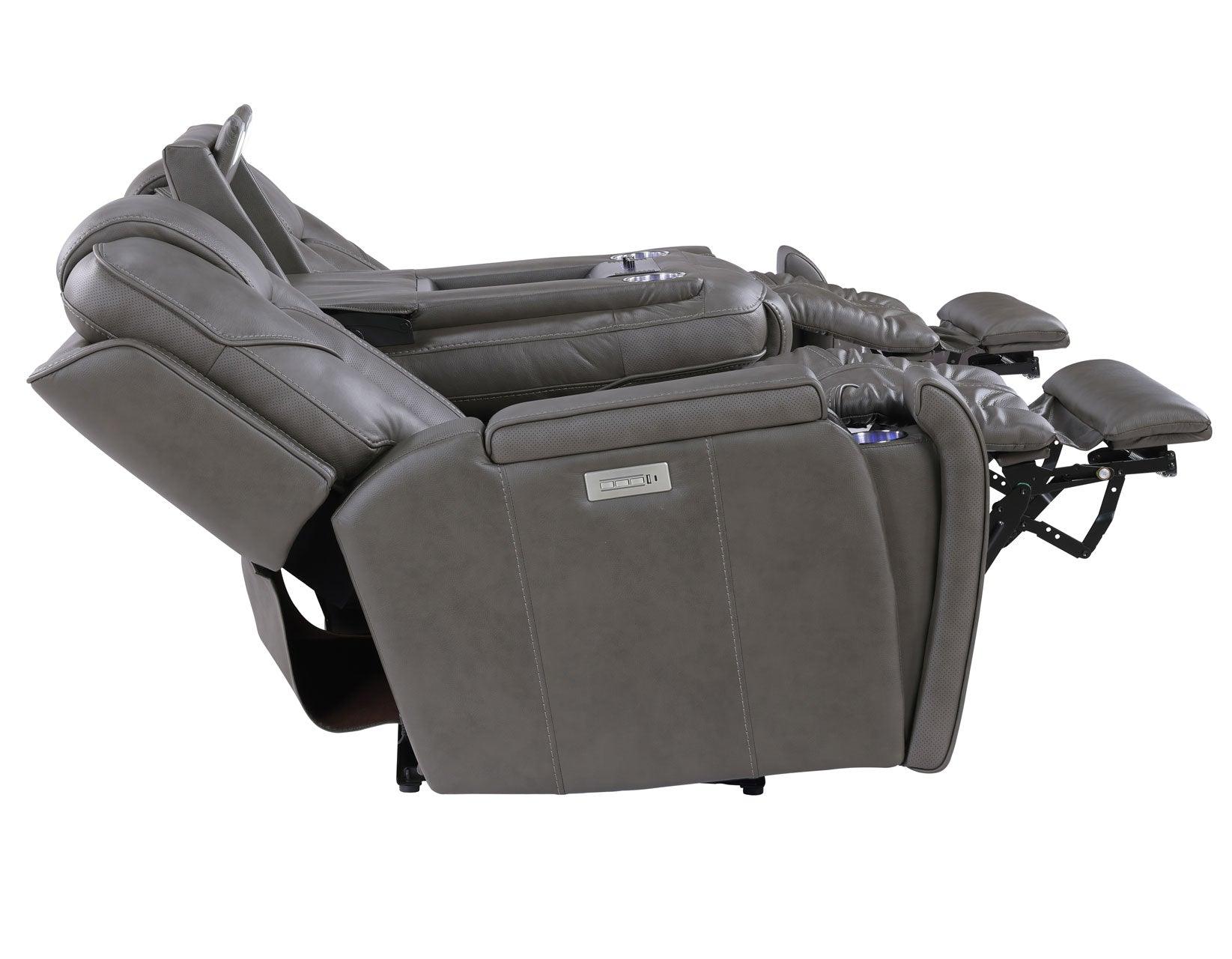 Daniel 3-Piece Triple Power Leather Manual Reclining Set - Image 14