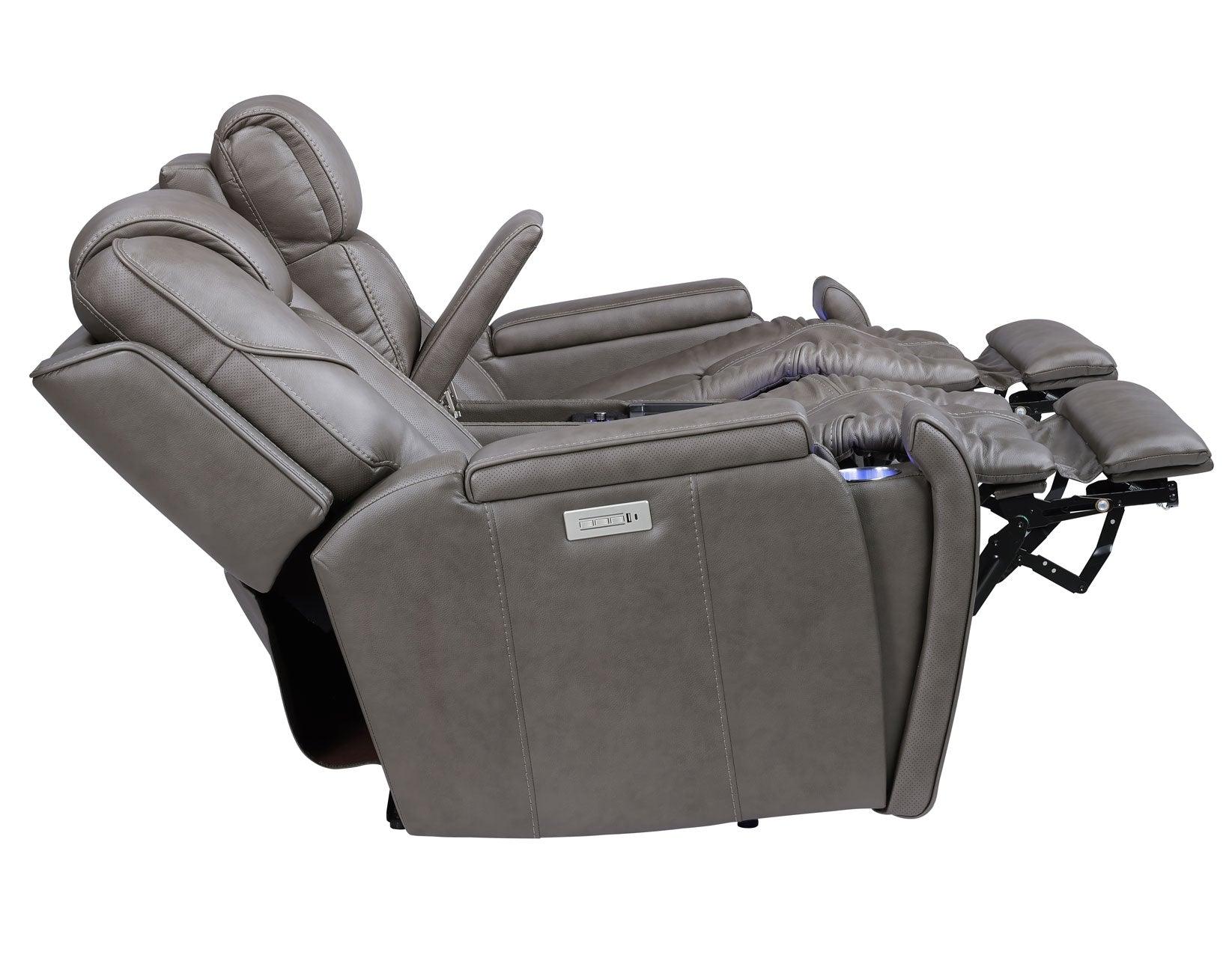 Daniel 3-Piece Triple Power Leather Manual Reclining Set - Image 18