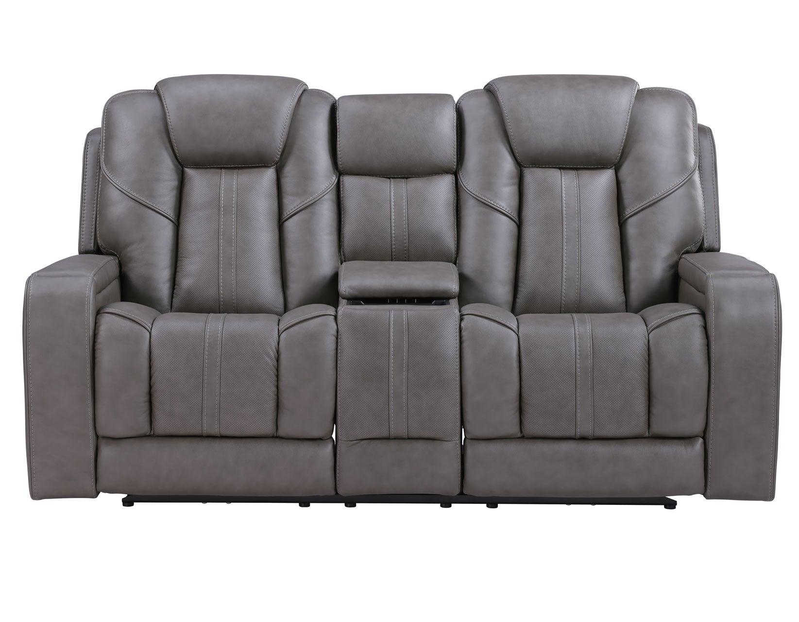 Daniel 3-Piece Triple Power Leather Manual Reclining Set - Image 22