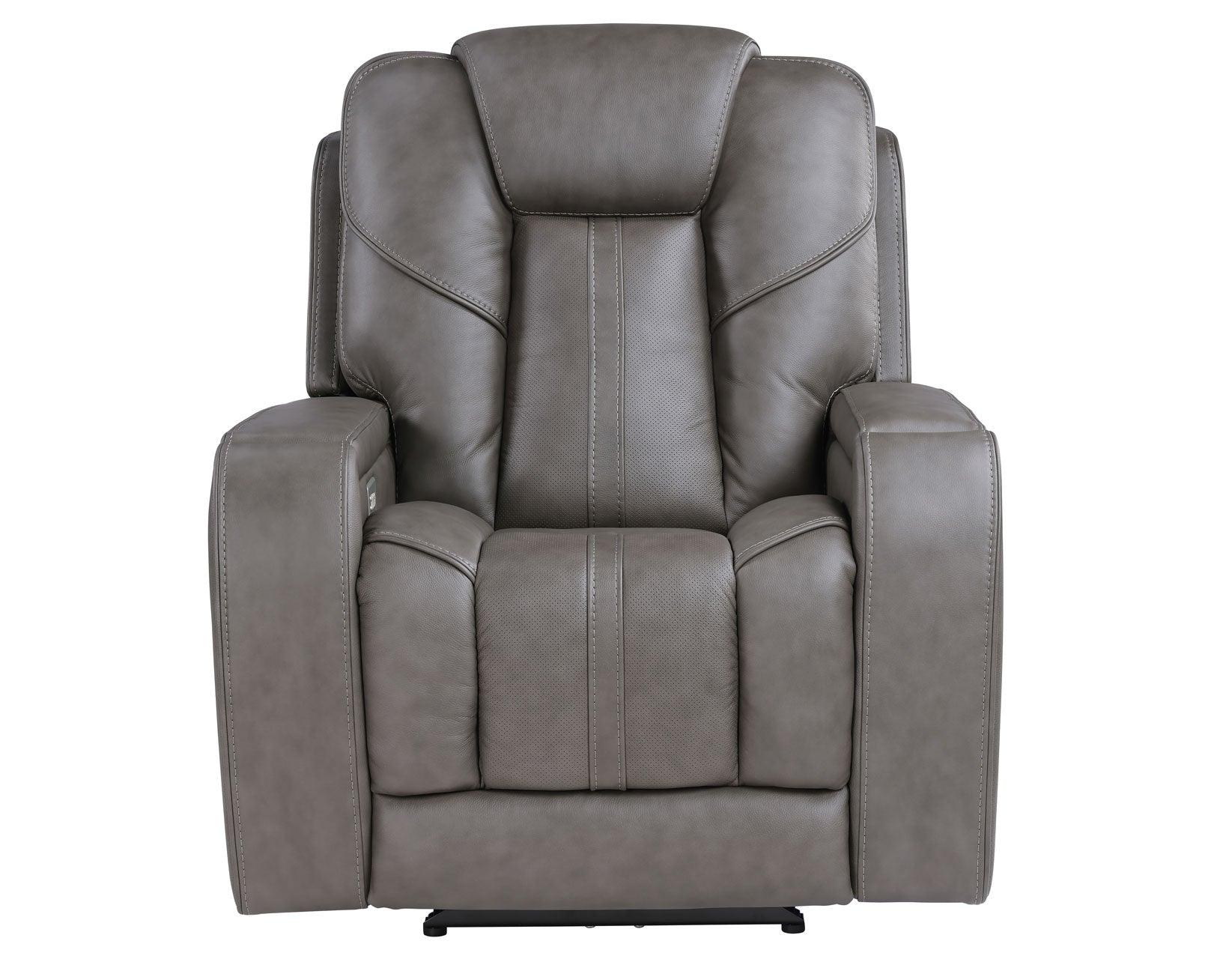 Daniel 3-Piece Triple Power Leather Manual Reclining Set - Image 24