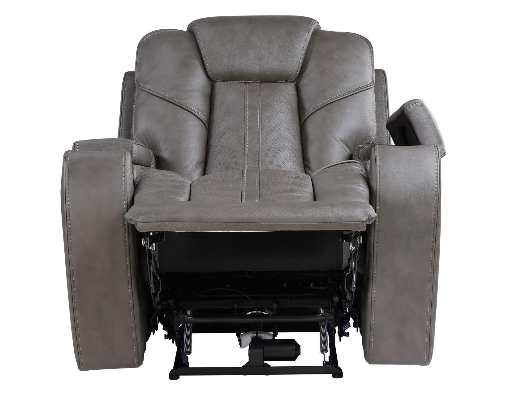 Daniel 3-Piece Triple Power Leather Manual Reclining Set - Image 25
