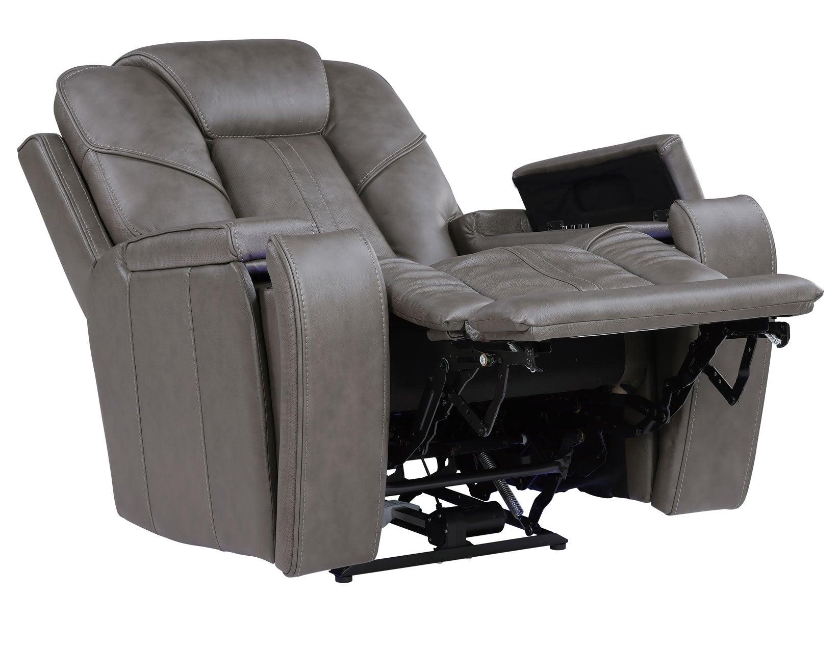 Daniel 3-Piece Triple Power Leather Manual Reclining Set - Image 27