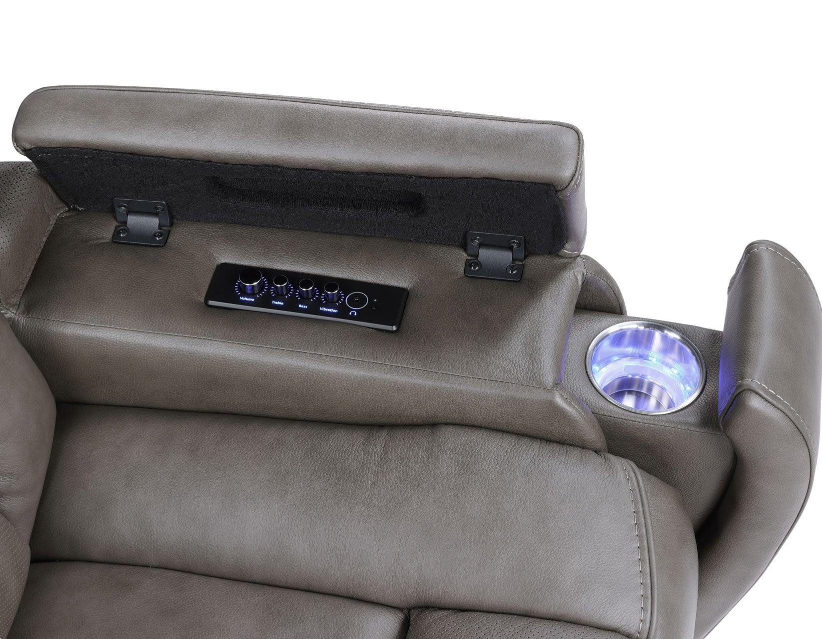 Daniel 3-Piece Triple Power Leather Manual Reclining Set - Image 31