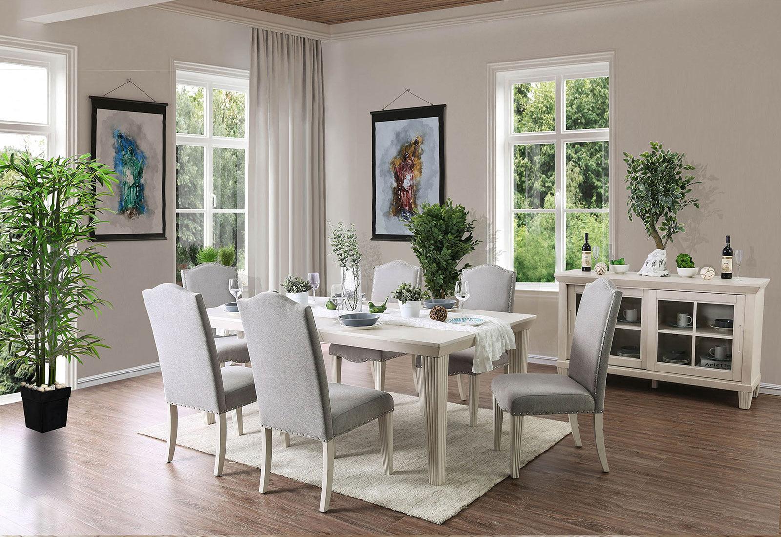 Daniella Antique White/Gray Dining Table - Image 2