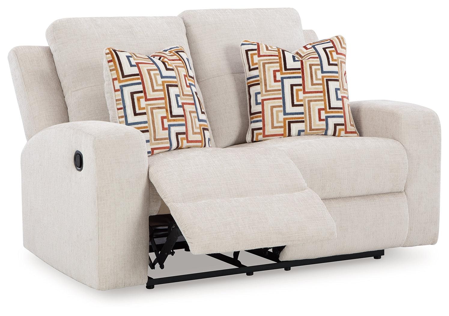 Danum Stone Manual Reclining Loveseat - Image 3