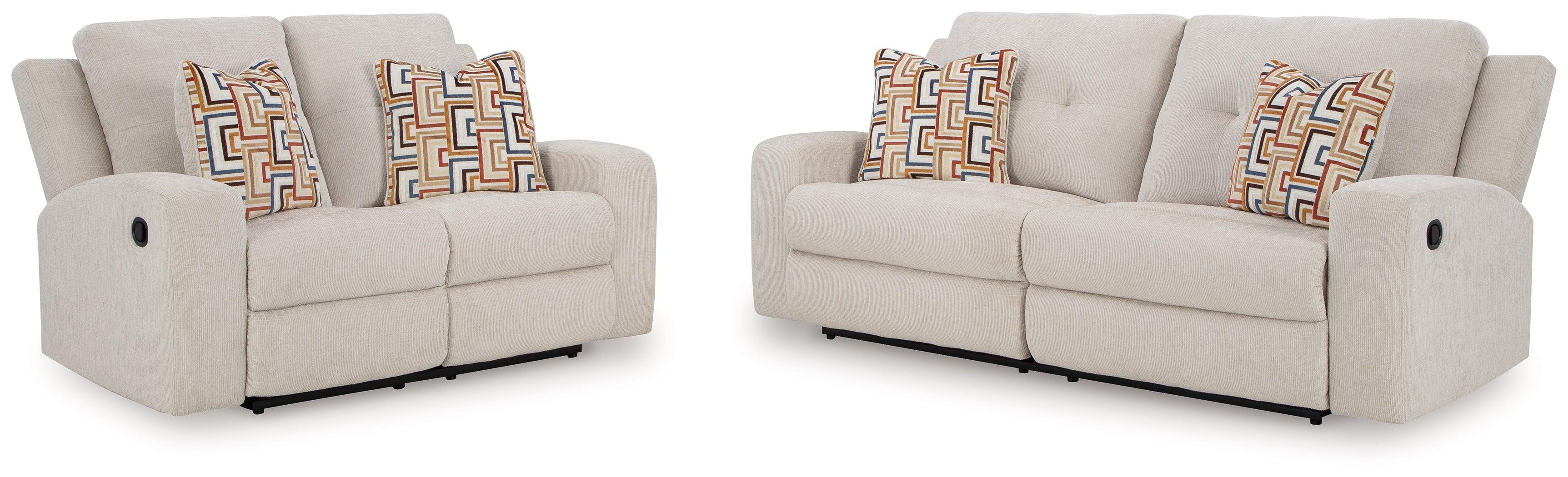 Danum Stone Manual Reclining Sofa and Loveseat - Image 2
