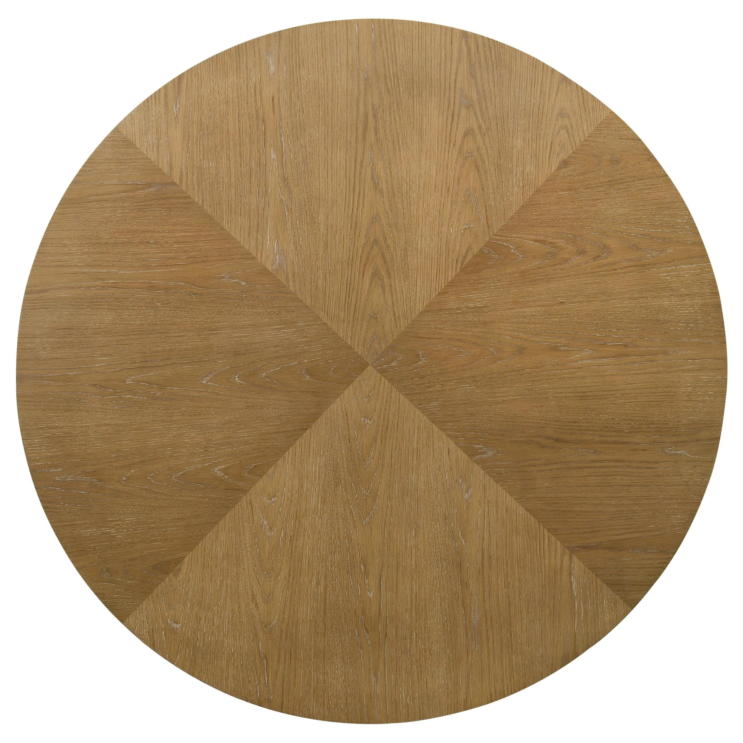 Danvers Brown Oak Round 54-inch Wood Dining Table - Image 3