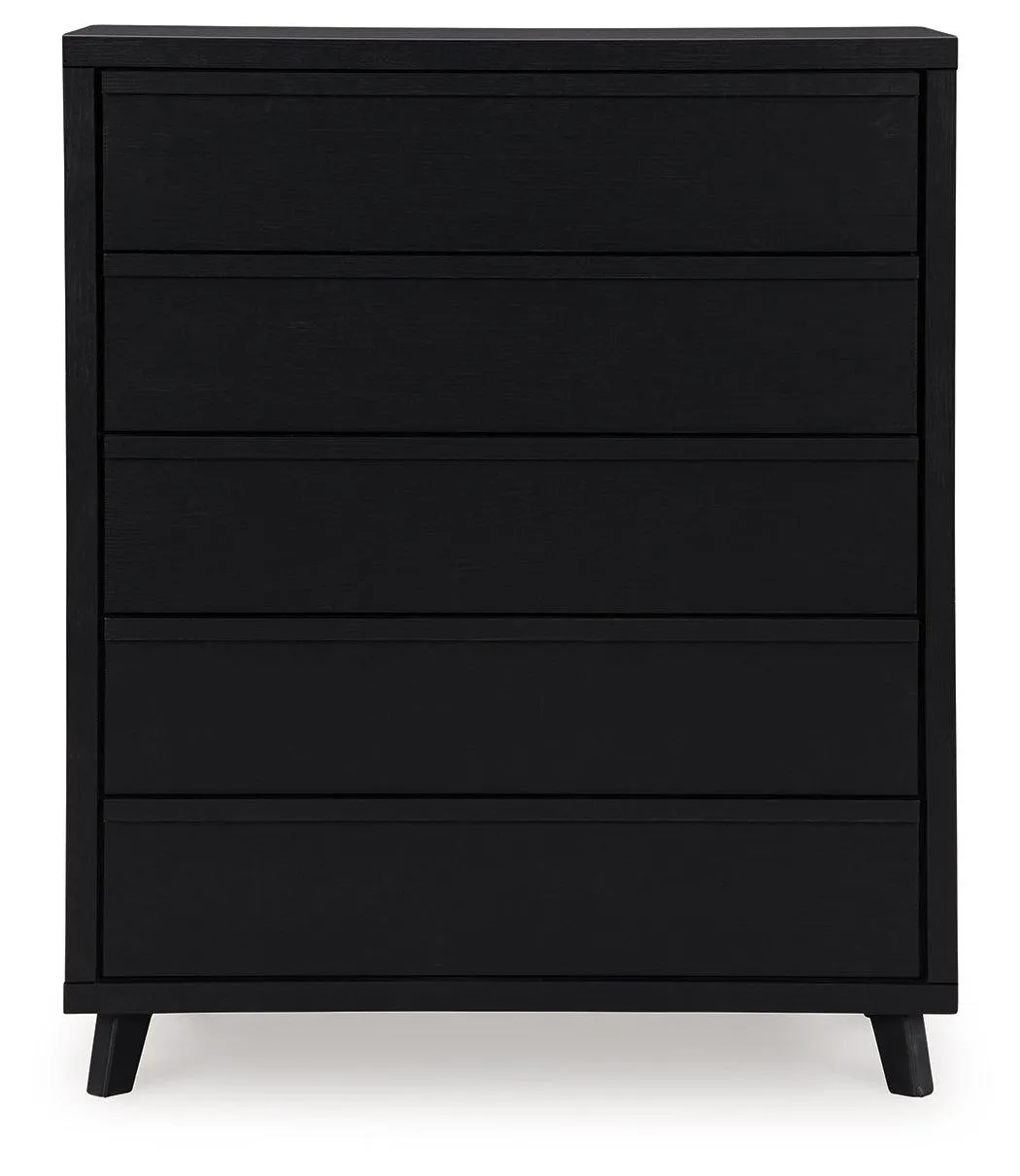 Danziar Black Chest of Drawers - Image 3
