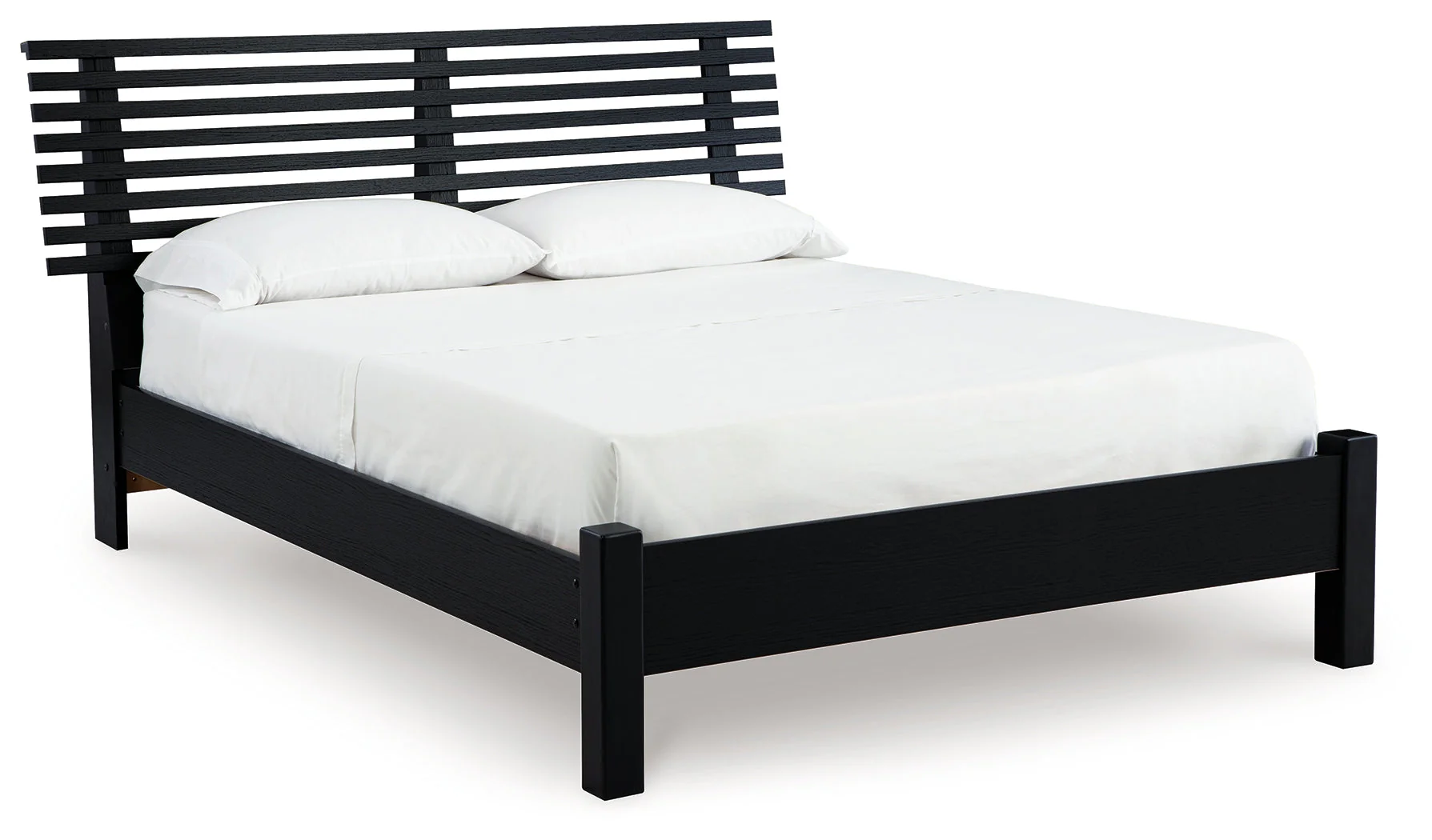 Danziar Black Full Slat Platform Bed