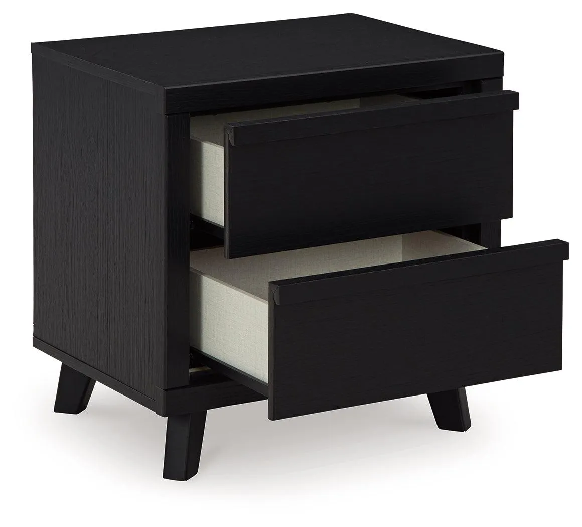 Danziar Black Nightstand - Image 2