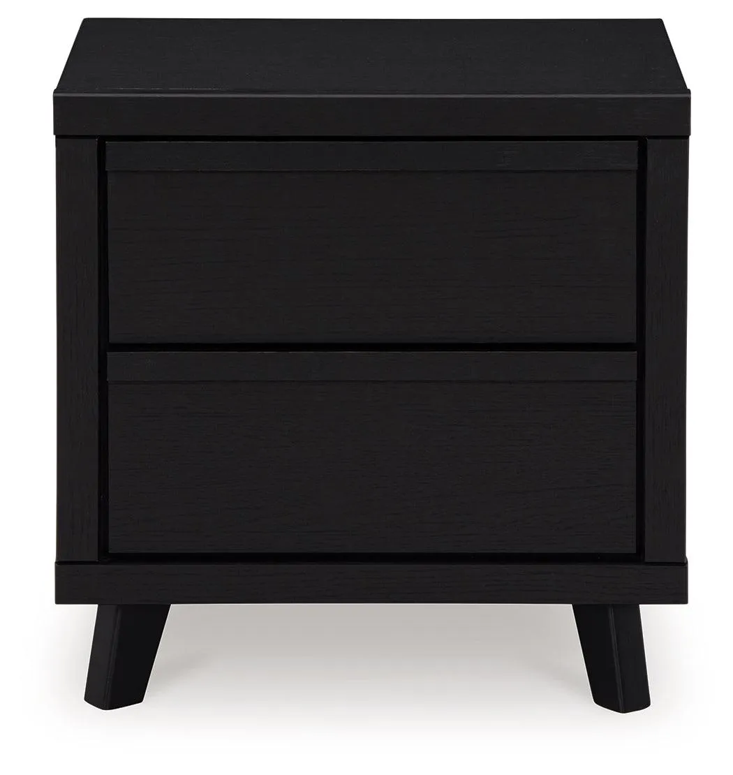 Danziar Black Nightstand - Image 3