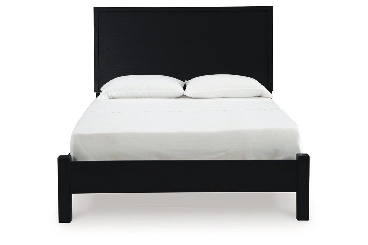 Danziar Black Queen Platform Bed - Image 3