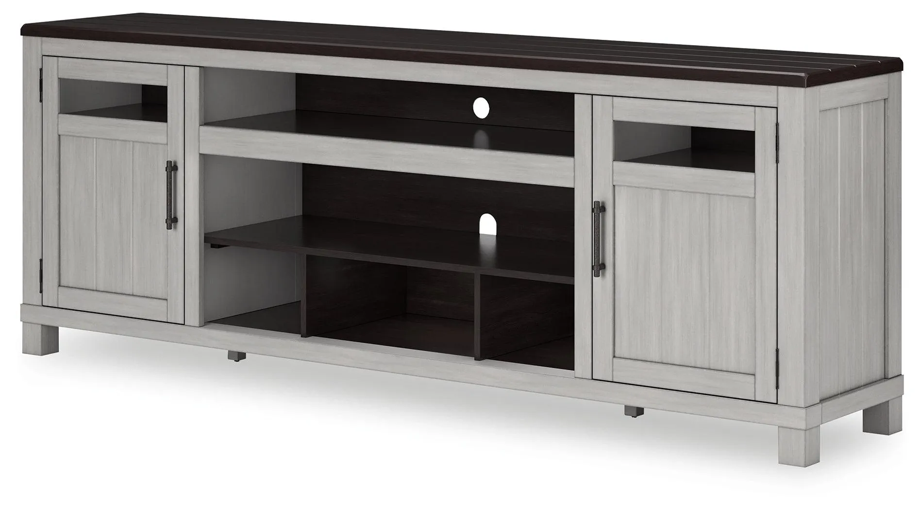 Darborn Gray/Brown 88" TV Stand - Image 2