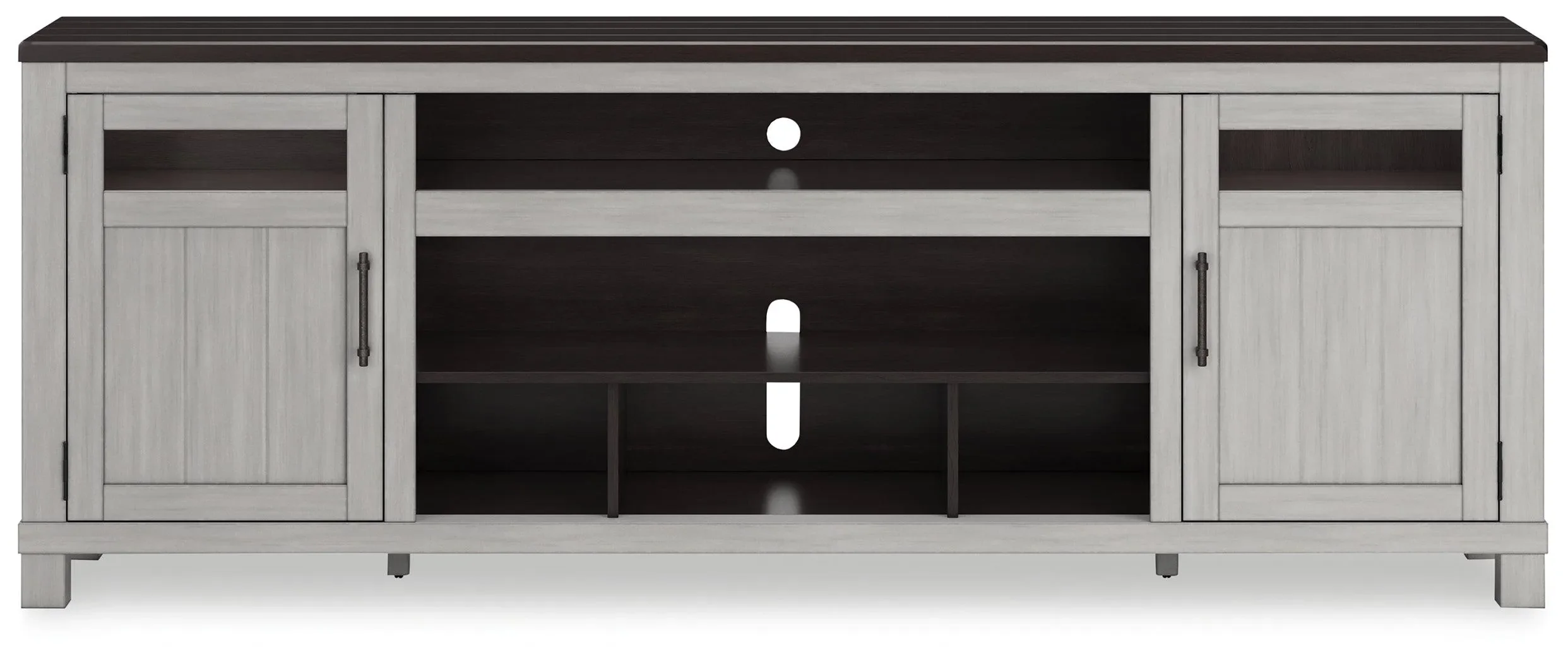 Darborn Gray/Brown 88" TV Stand - Image 4