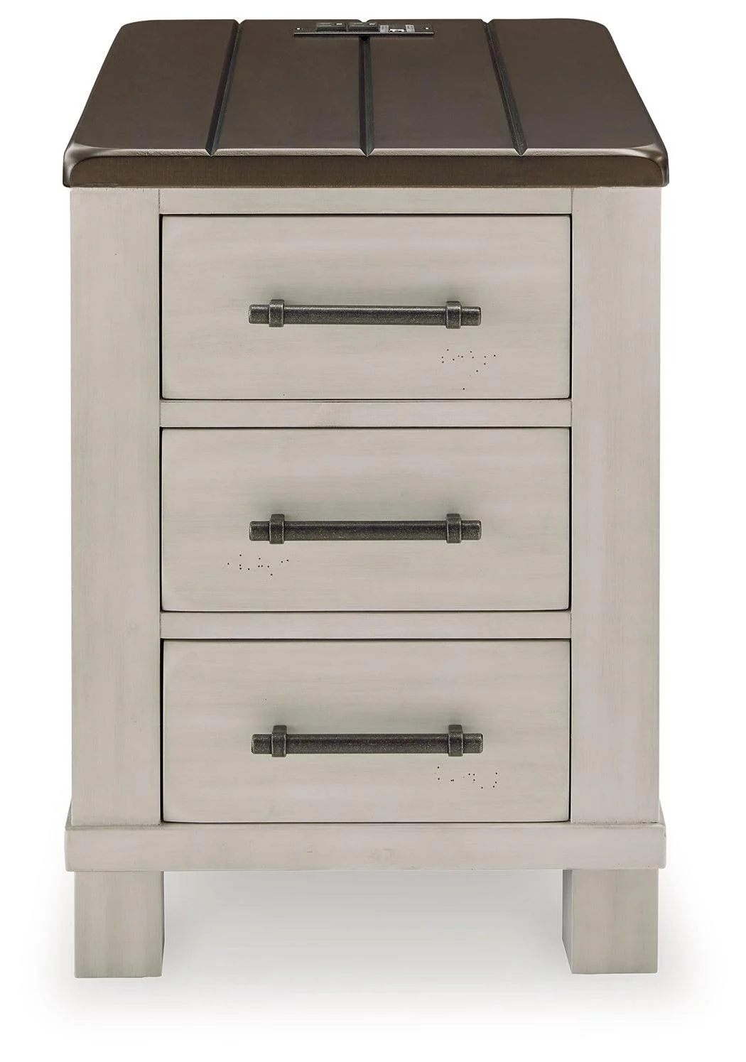 Darborn Gray/Brown Chairside End Table - Image 3