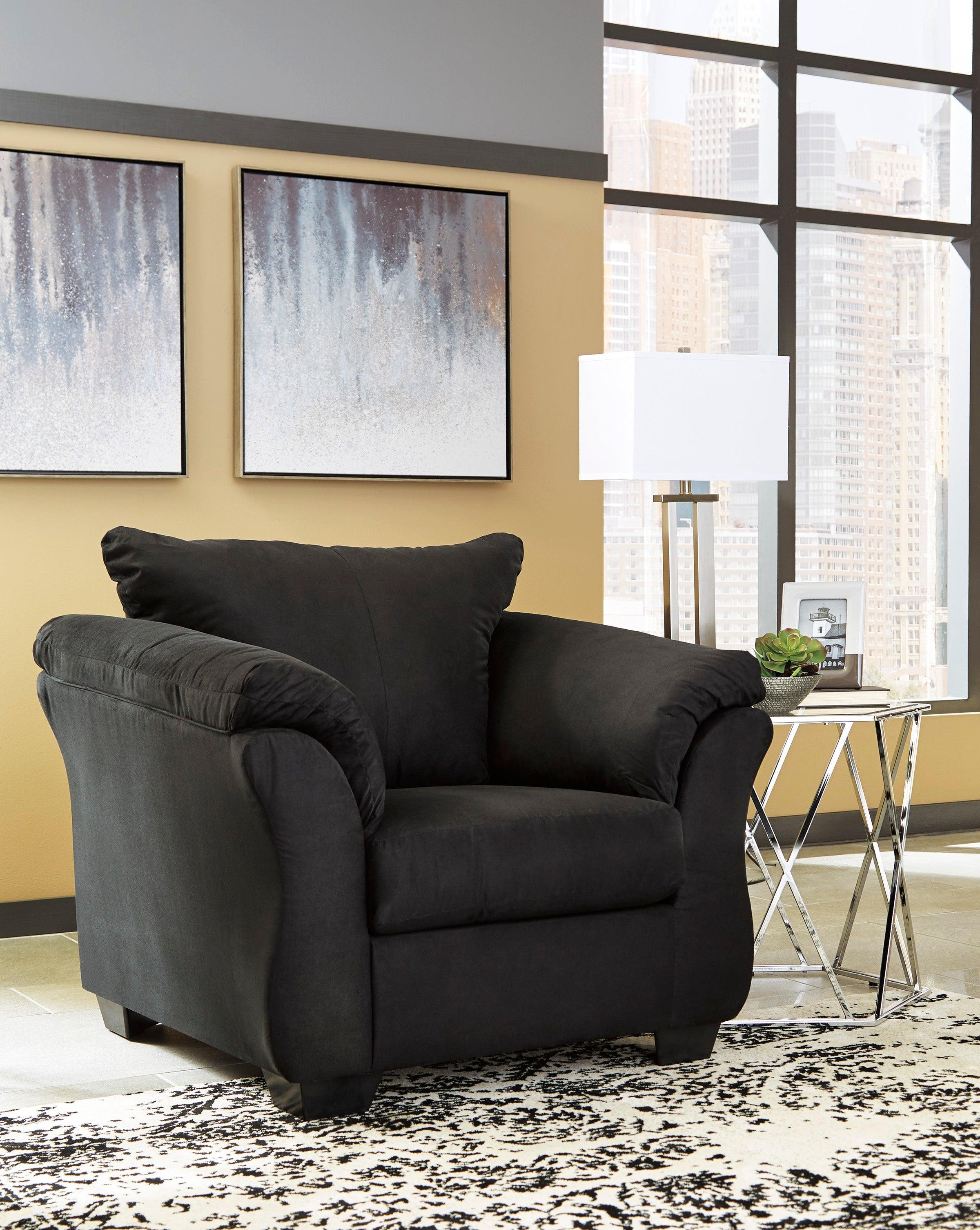Darcy Black Living Room Set - Image 4