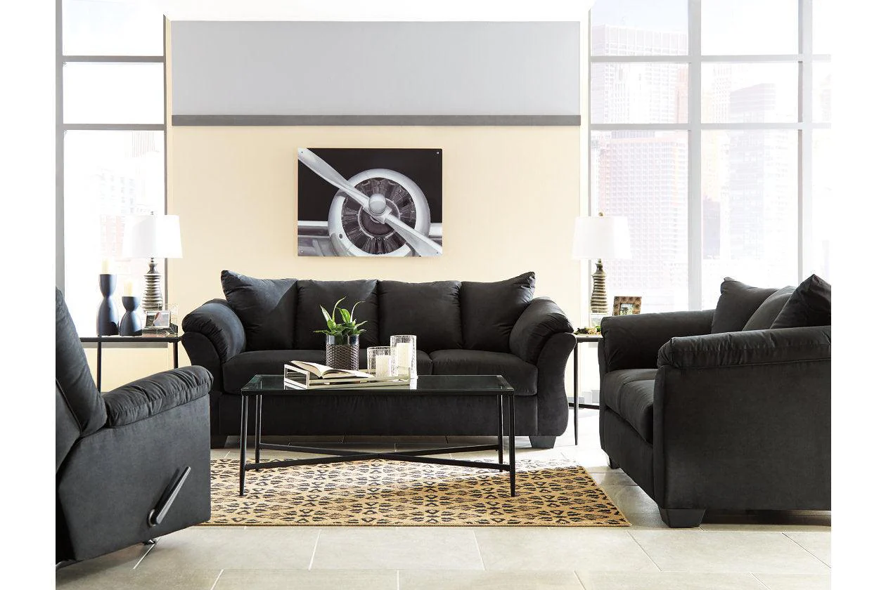 Darcy Black Sofa - Image 10