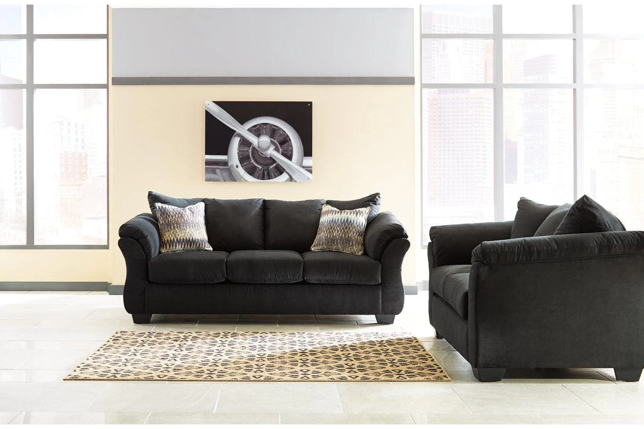 Darcy Black Sofa - Image 4