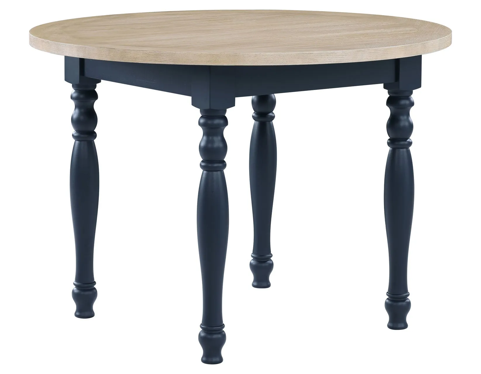 Darcy Midnight Blue/Natural Round Dining Room Set - Image 7