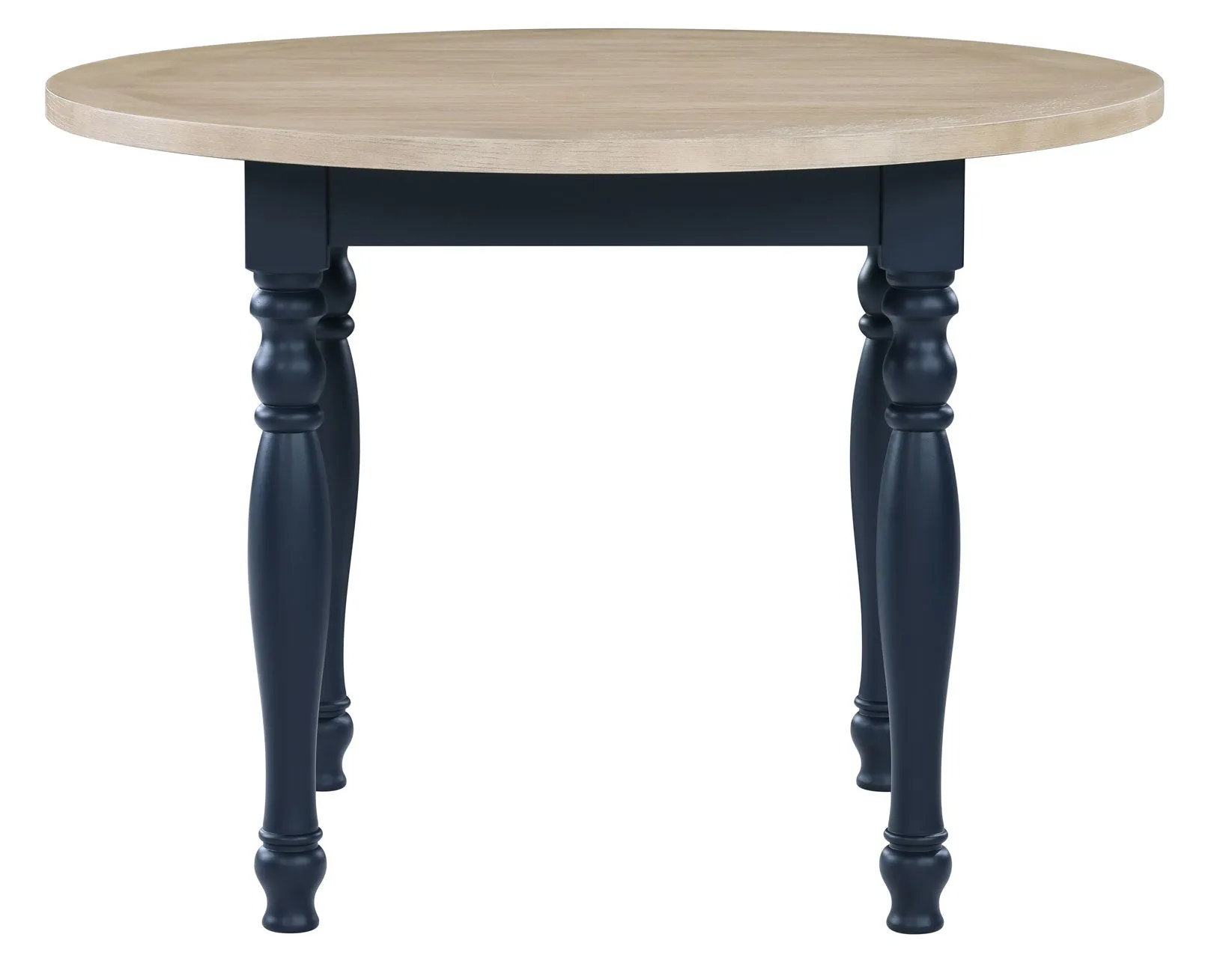 Darcy Midnight Blue/Natural Round Dining Room Set - Image 8