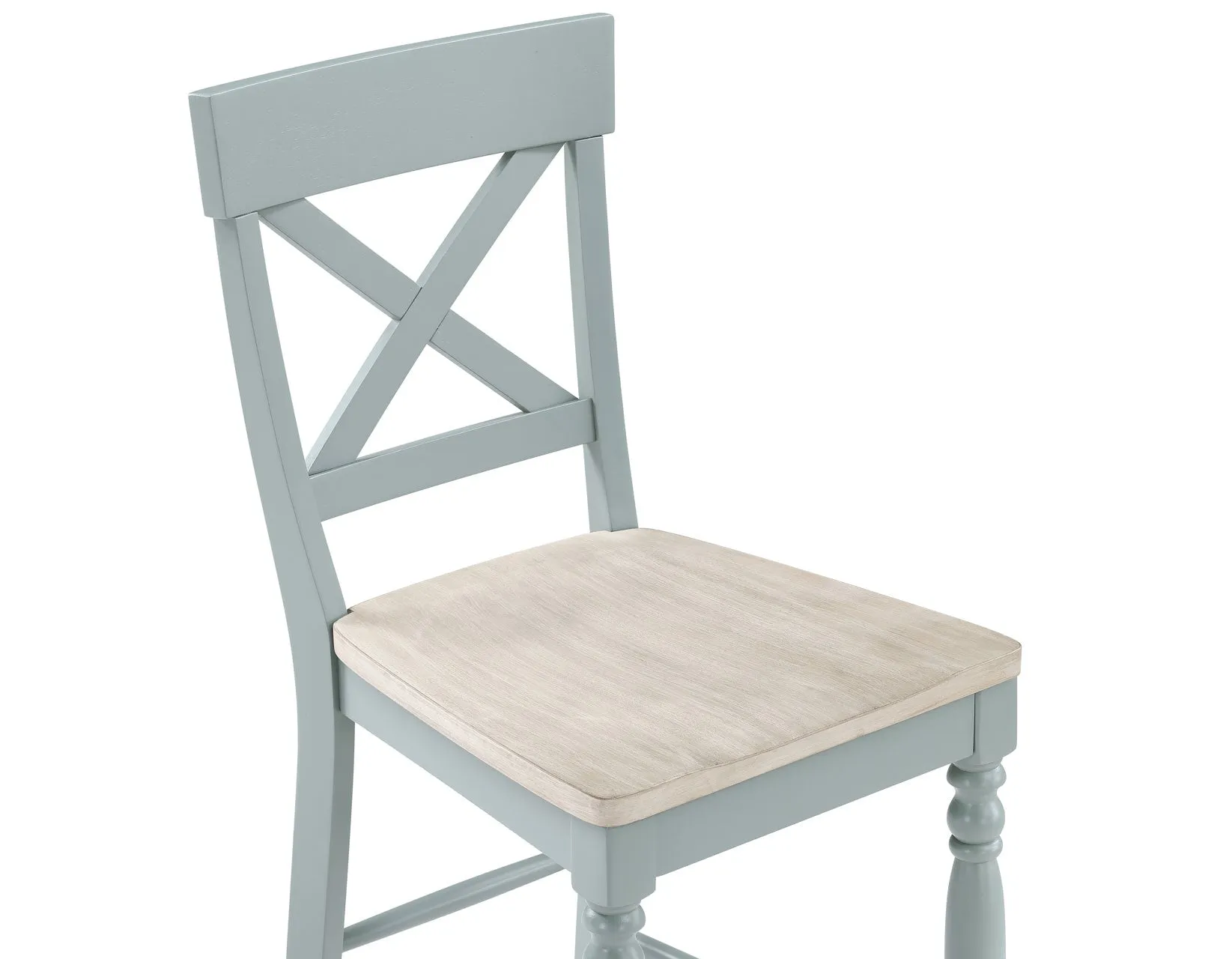 Darcy Mint Green/Natural Counter Height Dining Set with 18-inch Leaf - Image 18