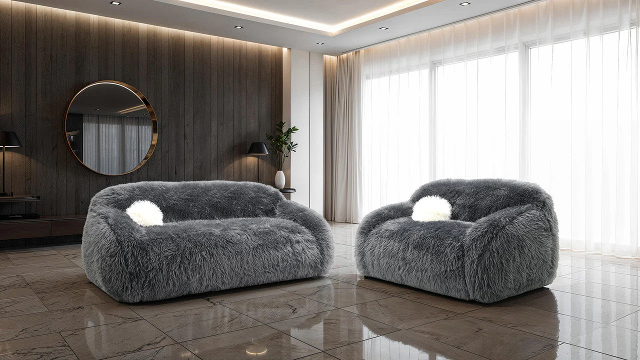 Darwen Dark Gray Loveseat - Image 2