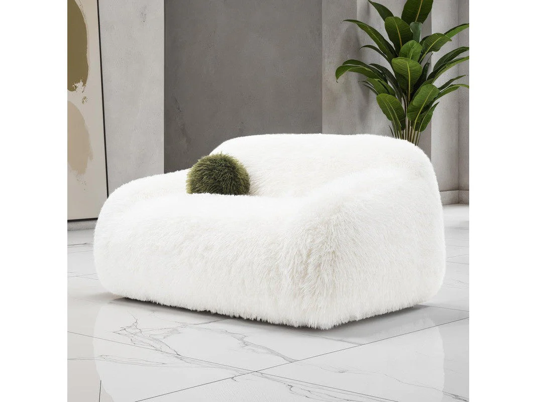 Darwen White Loveseat